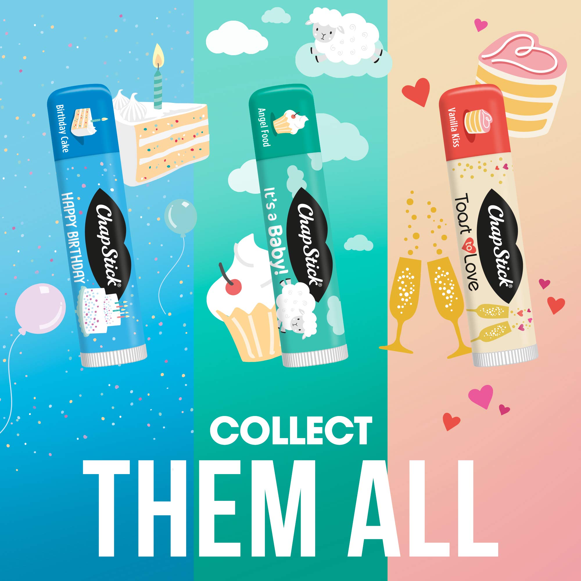 Foto 5 | Bálsamo Labial Chapstick Party Favor It's A Baby, 10 X 4,25 G, Color Blanco Crema - Venta Internacional.