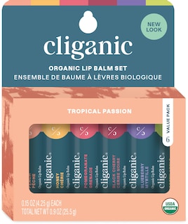 Foto 1 | Set De Bálsamo Labial Cliganic Organic 6 Sabores Tropicales 100% Naturales - Venta Internacional.