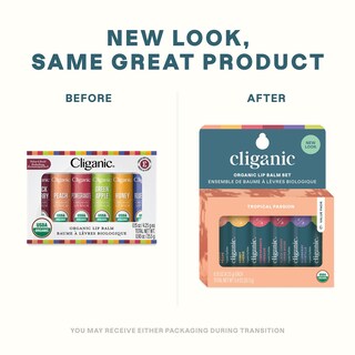 Foto 2 | Set De Bálsamo Labial Cliganic Organic 6 Sabores Tropicales 100% Naturales - Venta Internacional.