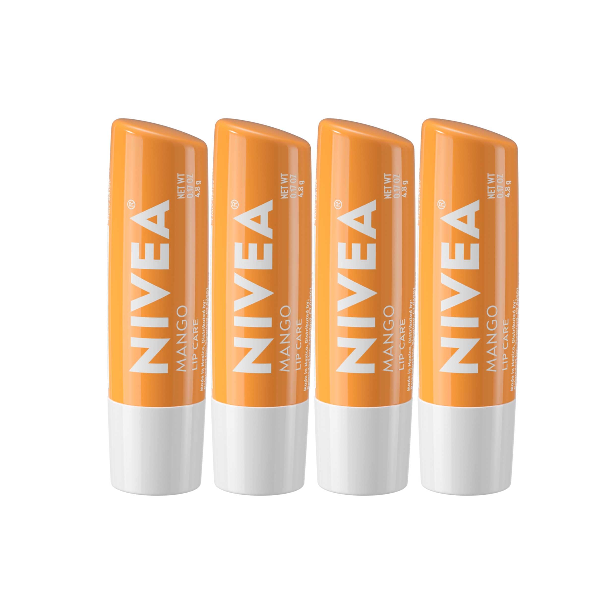 Foto 2 pulgar | Bálsamo Labial Nivea Mango Lip Care, 5 Ml, Paquete De 4, Vegano Con Manteca De Karité - Venta Internacional.