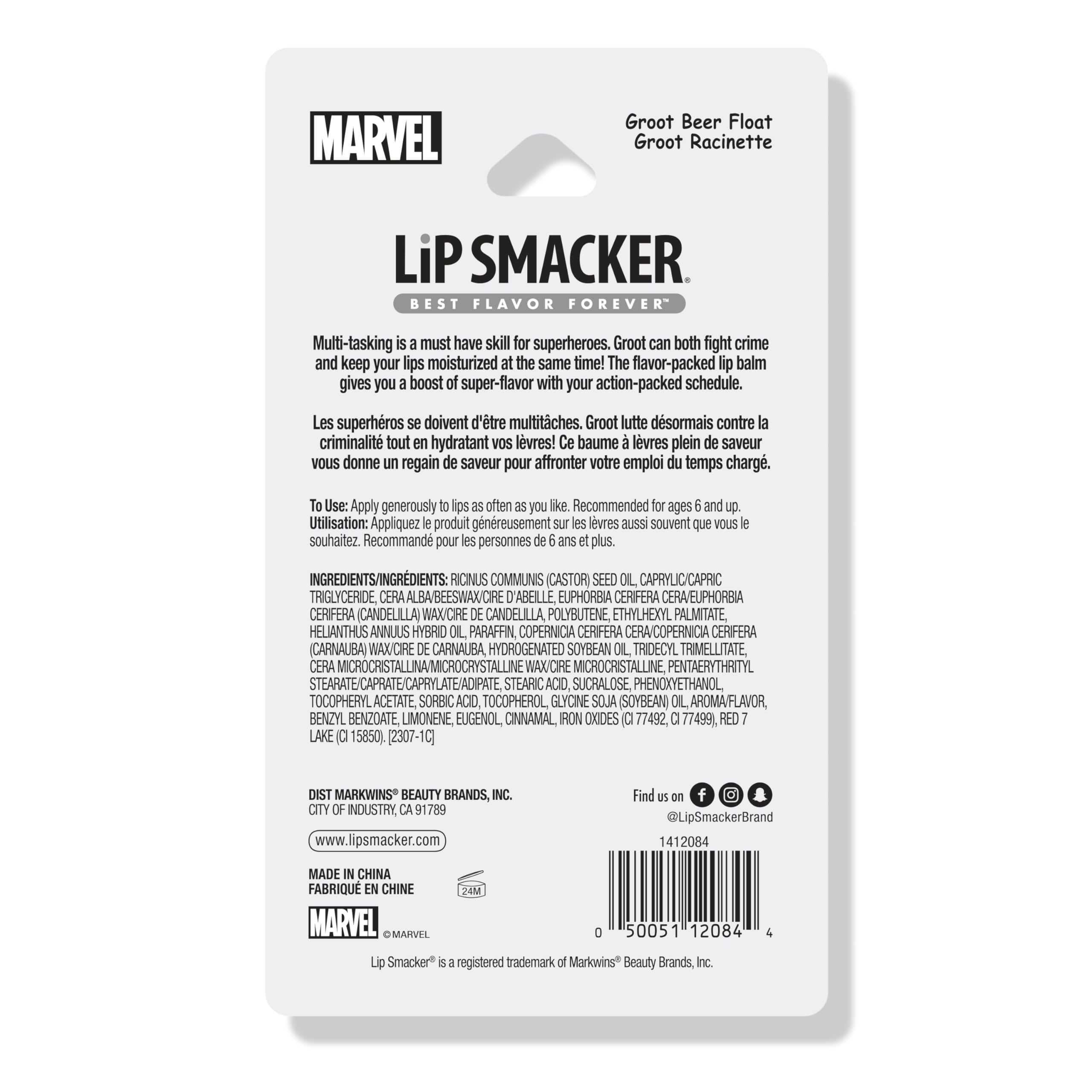 Foto 6 pulgar | Bálsamo Labial Lip Smacker Marvel Guardianes De La Galaxia Groot - Venta Internacional.