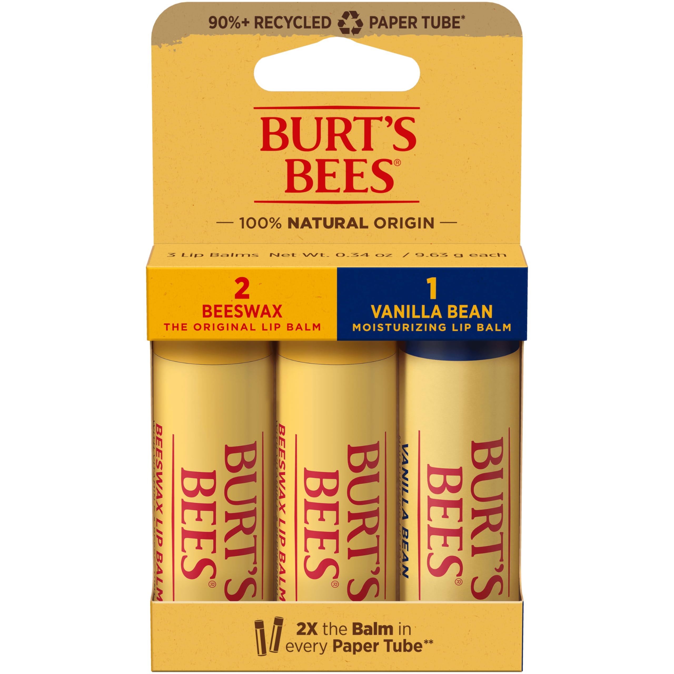 Foto 2 pulgar | Bálsamo Labial Burt's Bees Stocking Stuffers, Paquete De 3, 100% Natural - Venta Internacional.