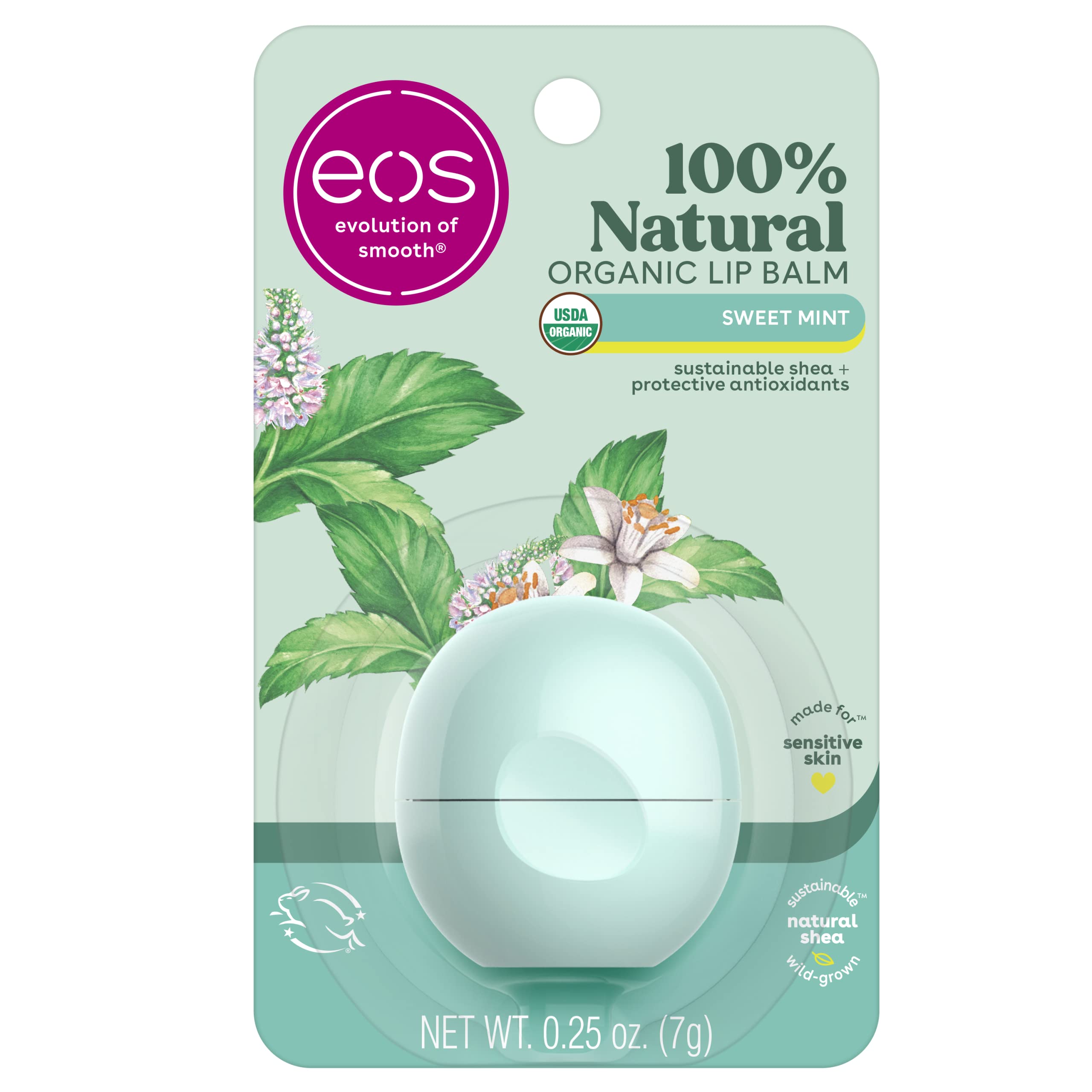 Foto 2 pulgar | Bálsamo Labial Eos 100% Natural Y Orgánico Con Menta Dulce, 7 Ml - Venta Internacional.