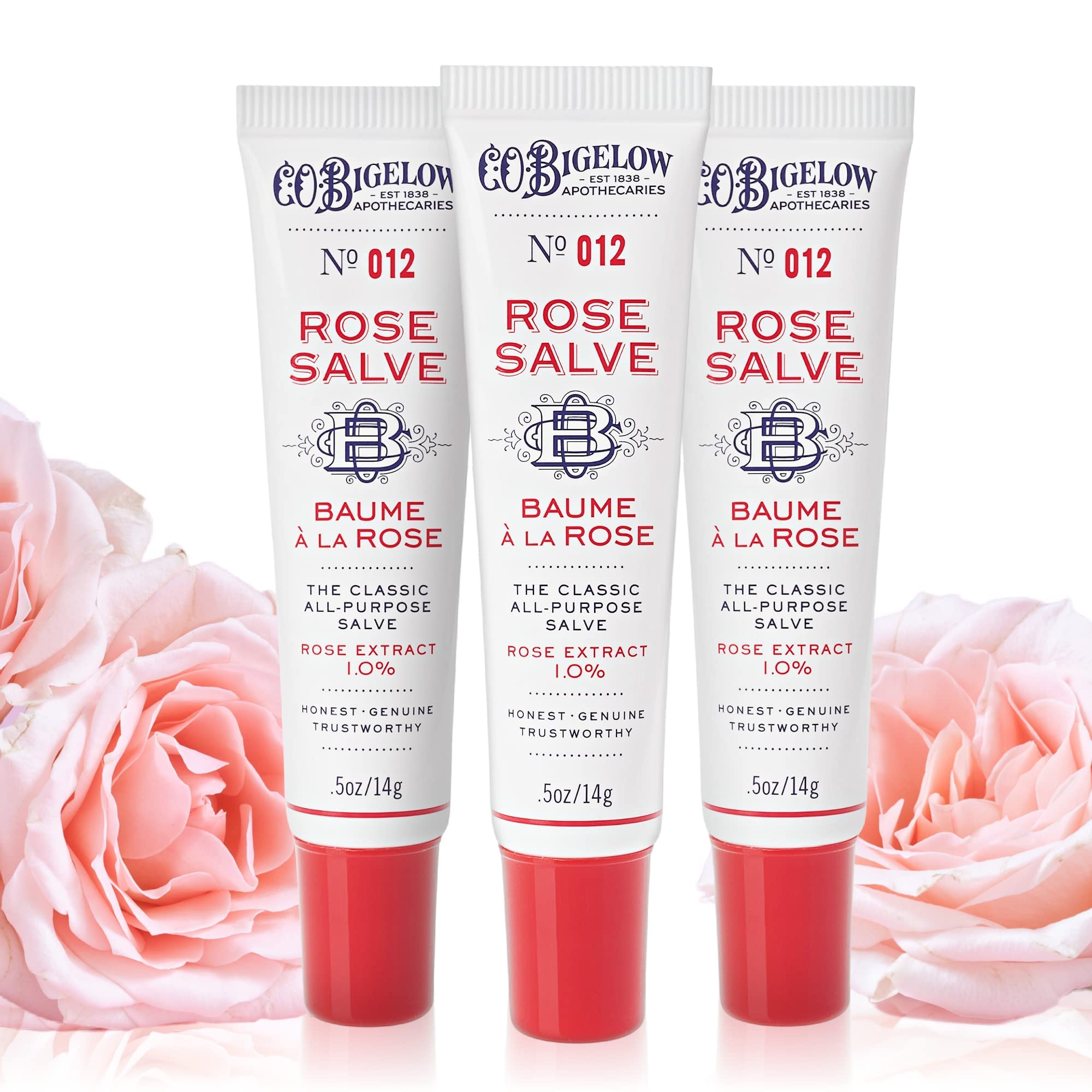 Foto 2 pulgar | Bálsamo Labial Tubes C.o. Bigelow Rose Salve, 15 Ml, Paquete De 3 - Venta Internacional.