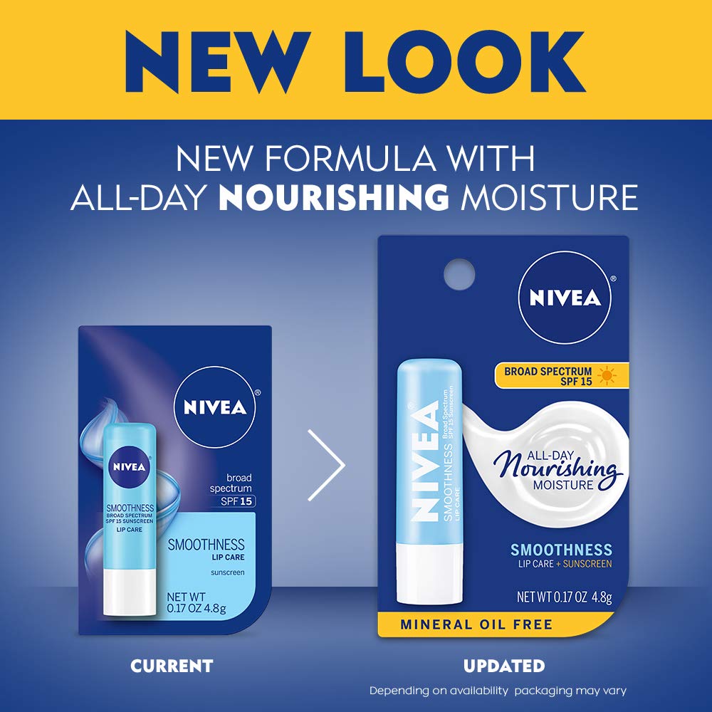Foto 6 pulgar | Cuidado Labial Nivea Smoothness Spf 15 Con Manteca De Karité Y Aloe, Paquete De 6 - Venta Internacional.