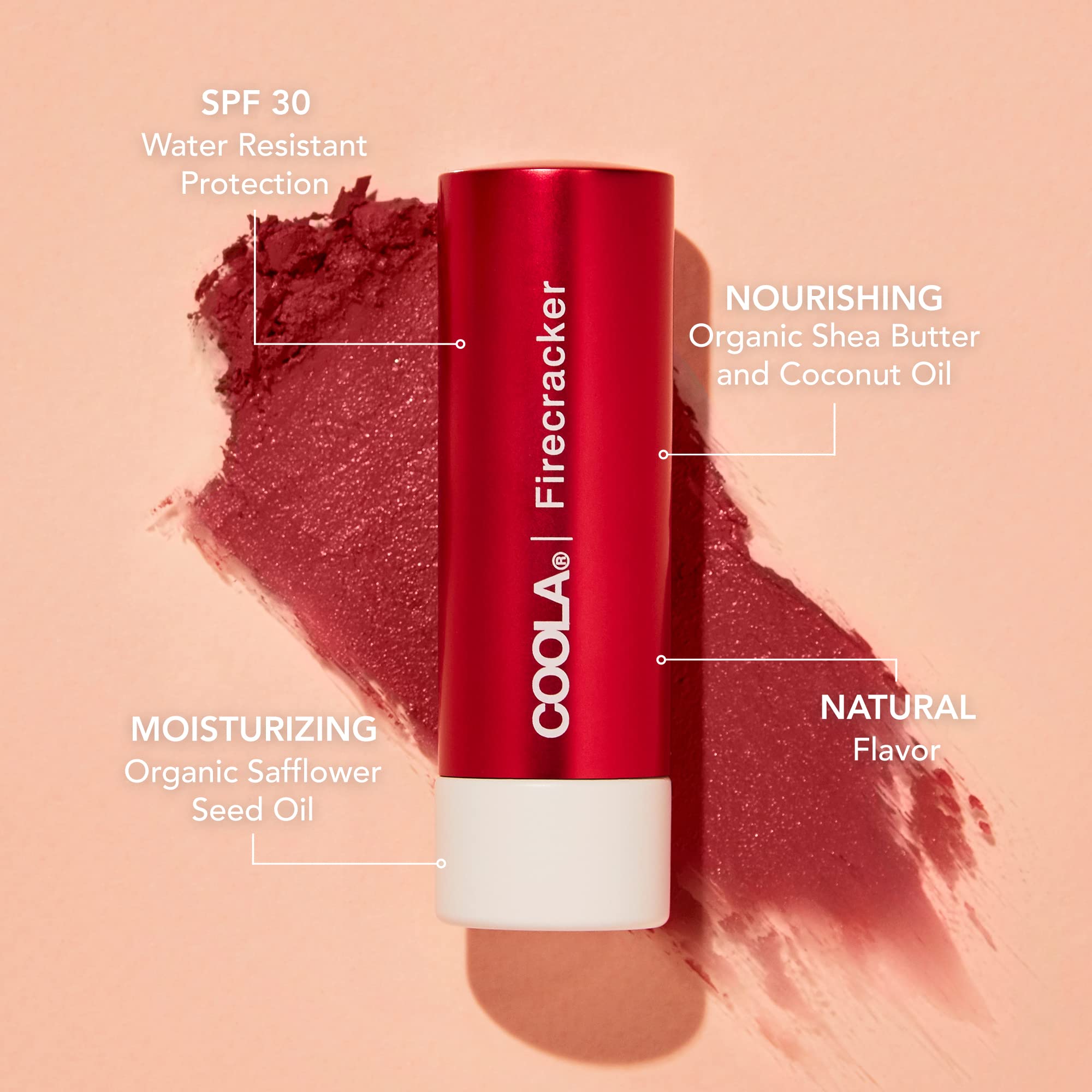 Foto 2 | Bálsamo Labial Coola Protector Solar Mineral Orgánico Con Color Spf 30, 4 Ml - Venta Internacional.