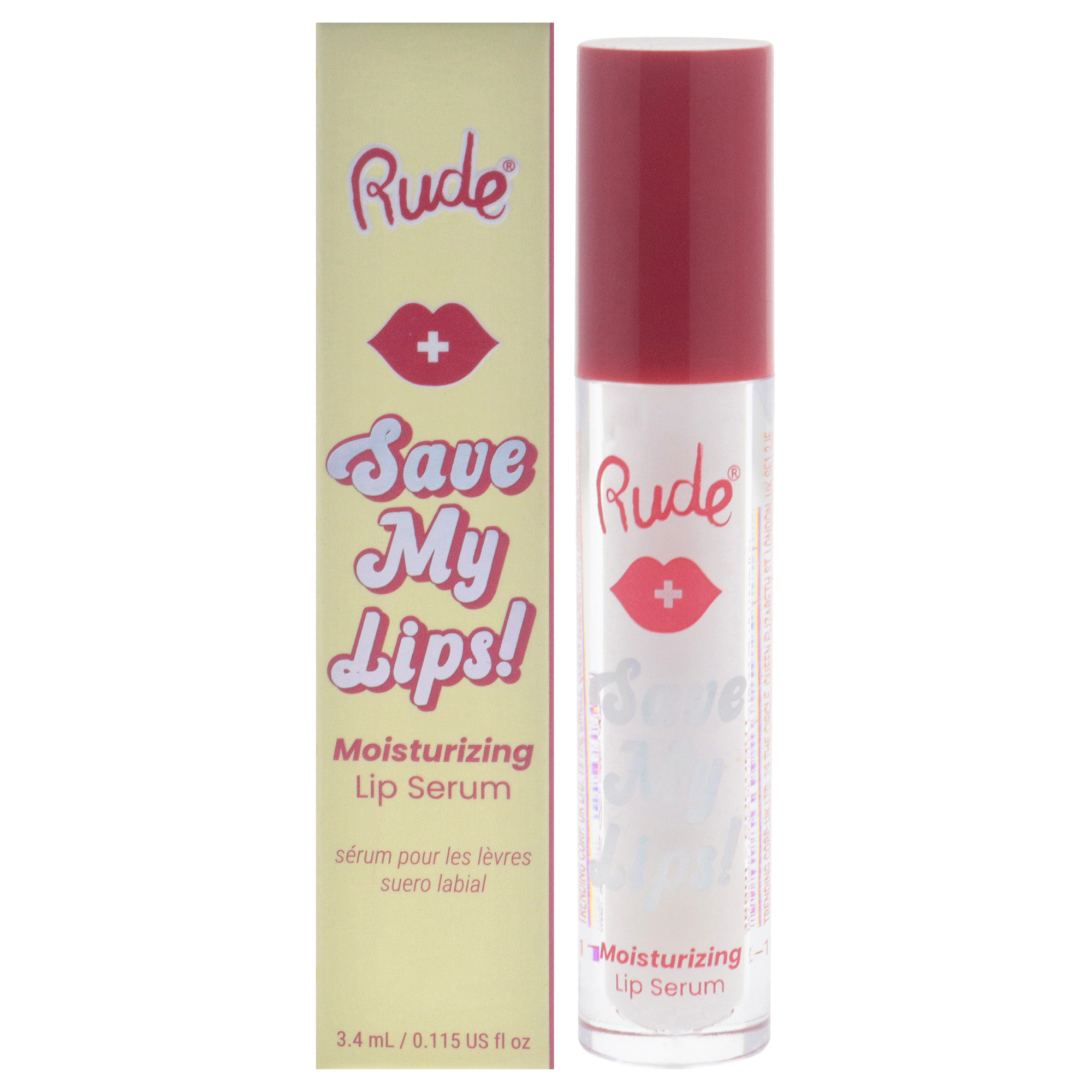 Foto 2 pulgar | Sérum Labial Rude Cosmetics Save My Lips Hidratante Coco - Venta Internacional.