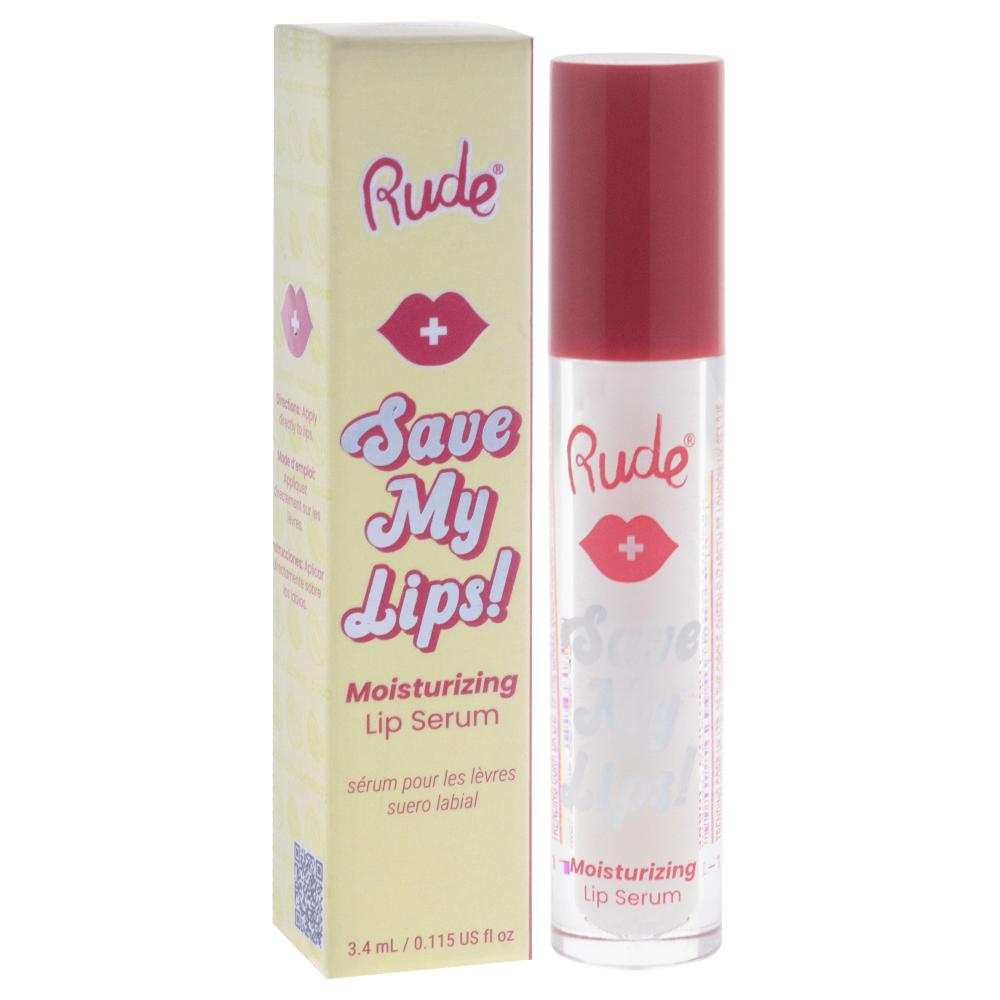 Foto 4 pulgar | Sérum Labial Rude Cosmetics Save My Lips Hidratante Coco - Venta Internacional.