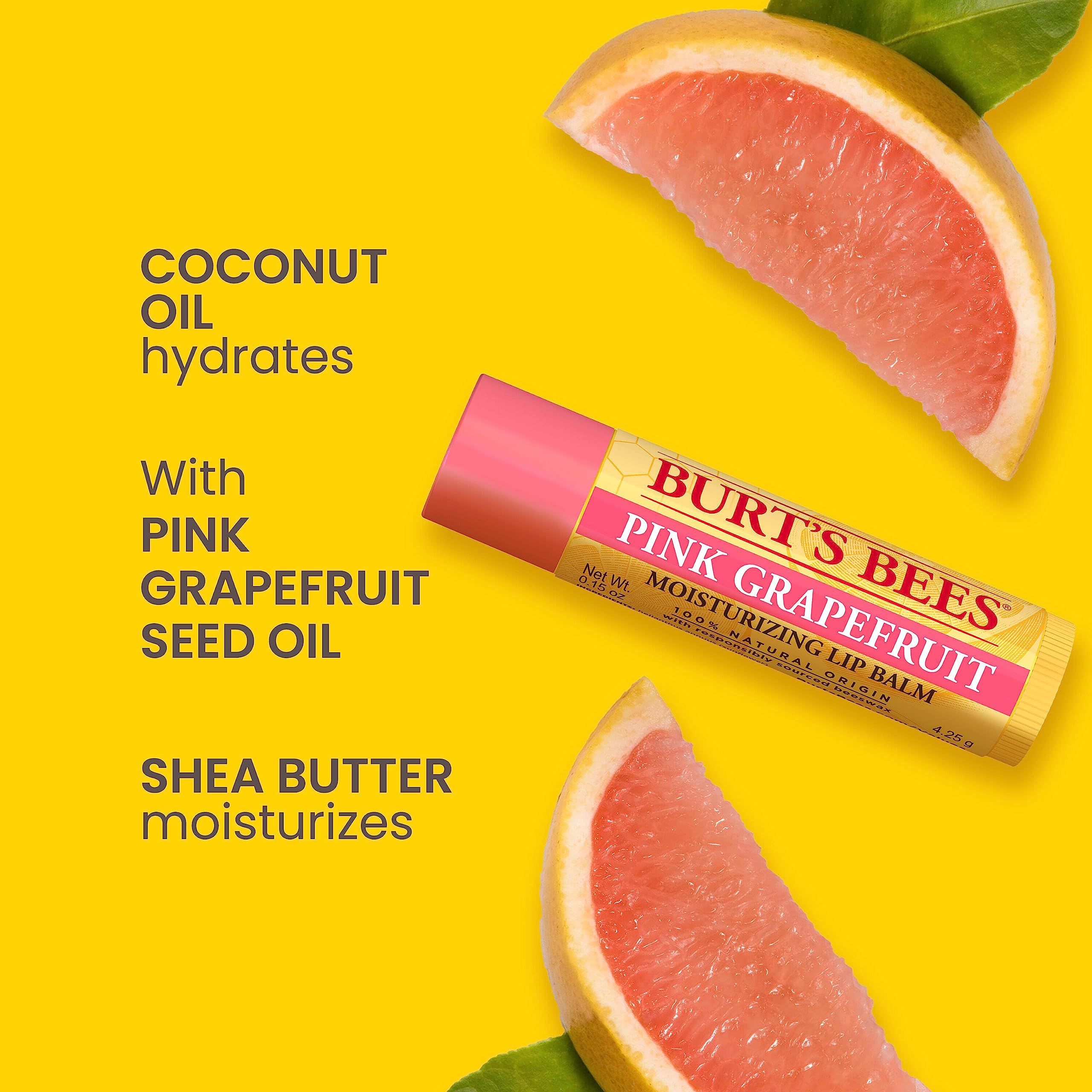 Foto 4 pulgar | Bálsamo Labial Burt's Bees, Pomelo Rosa, Hidratante, 4,25 Ml (paquete De 2) - Venta Internacional.