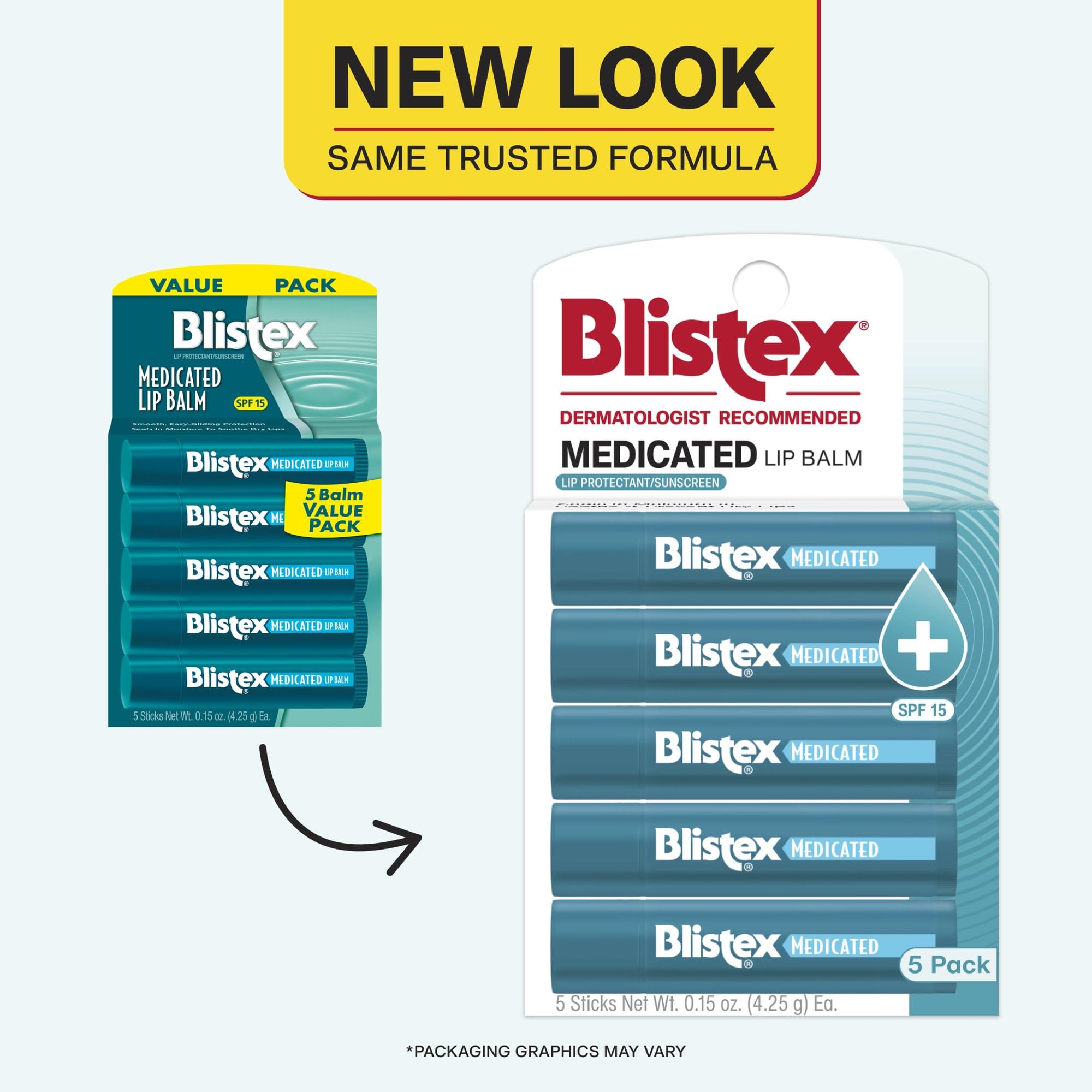 Foto 2 | Bálsamo Labial Blistex Medication, 5 Veces, 4,4 Ml, Spf15, Calma Y Protege - Venta Internacional.