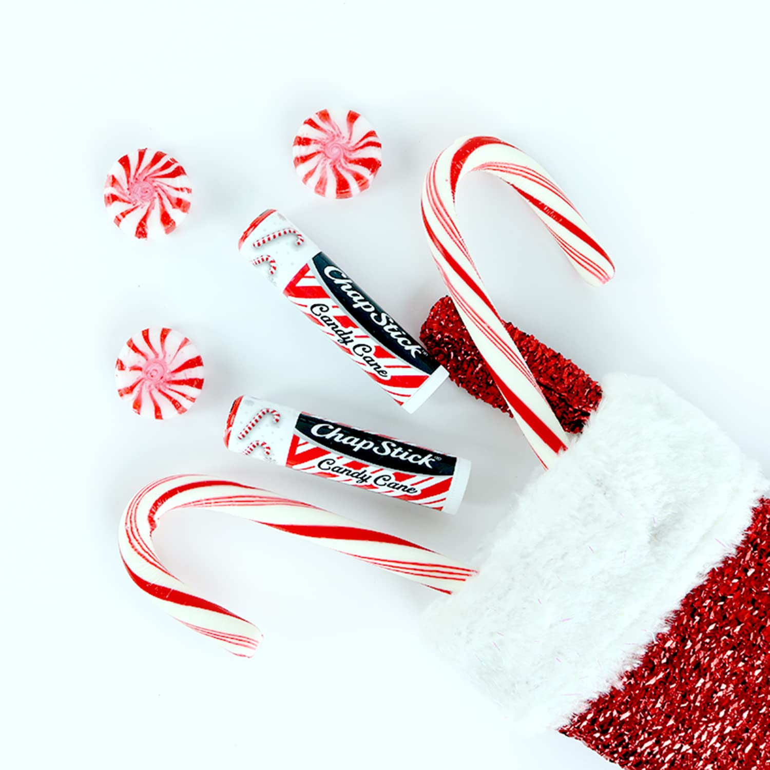 Foto 4 | Bálsamo Labial Chapstick Candy Cane Peppermint 4,4 Ml - Venta Internacional.