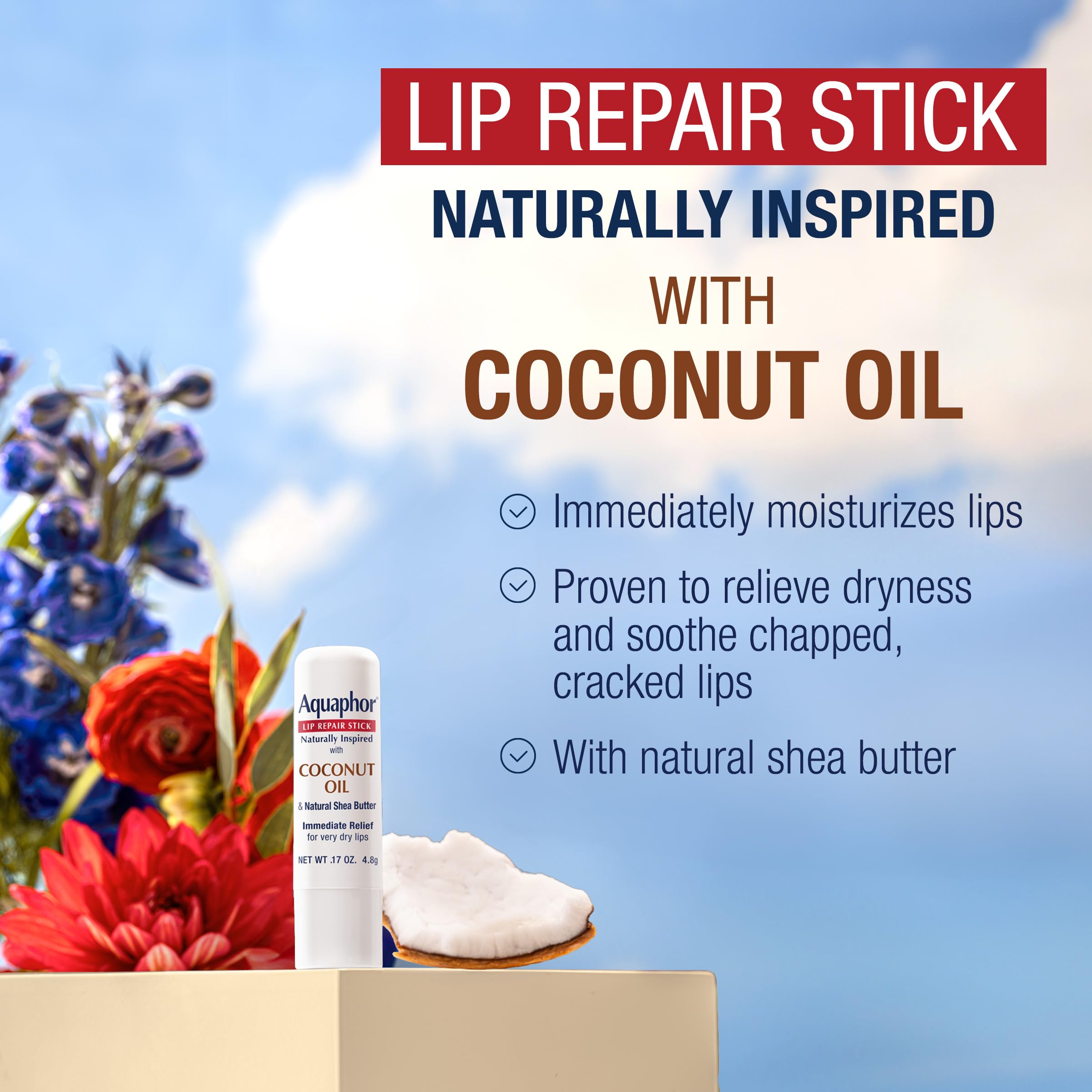 Foto 2 | Bálsamo Labial Aquaphor, Barra Reparadora De Labios De Inspiración Natural, 5 Ml - Venta Internacional.