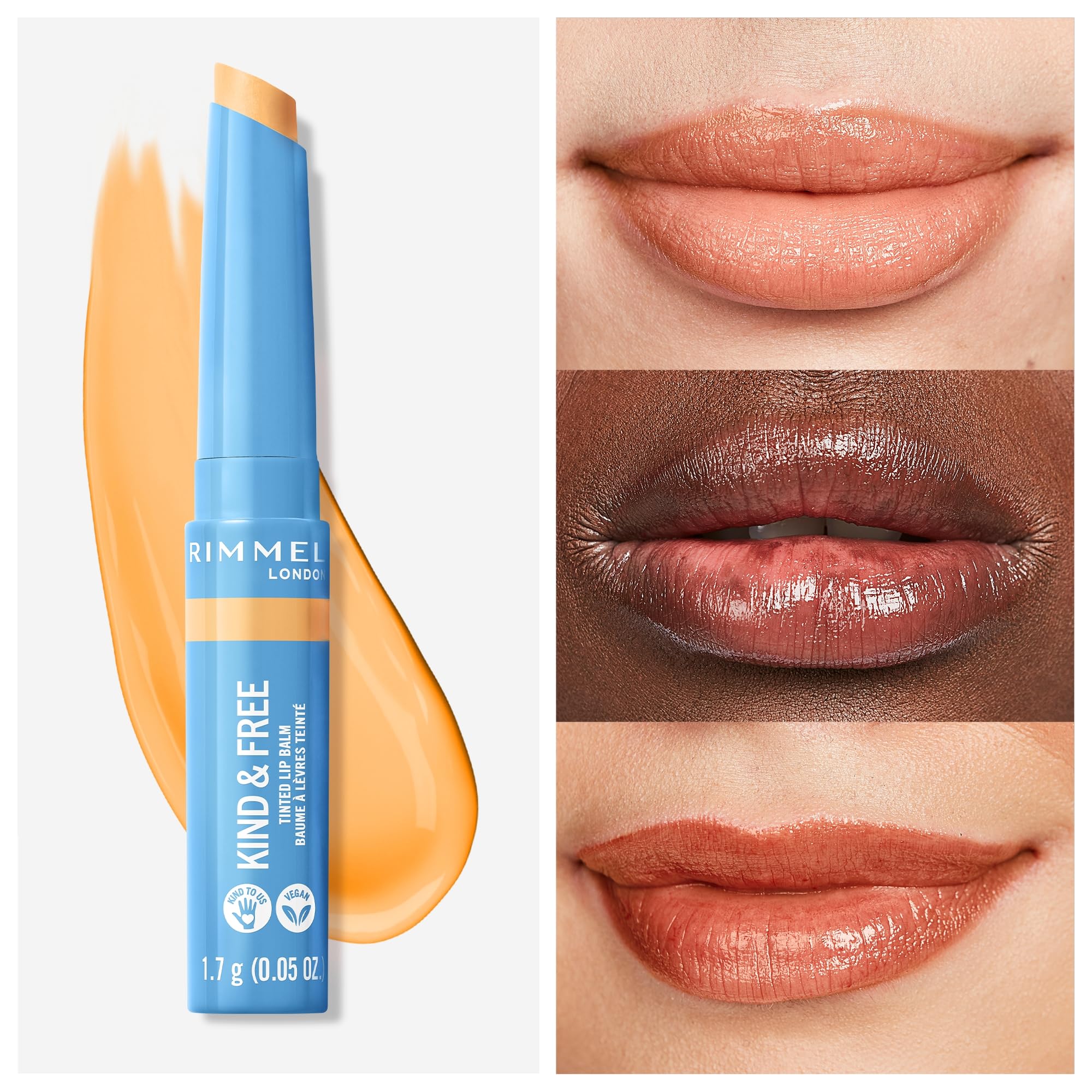 Foto 6 pulgar | Bálsamo Labial Con Color Rimmel Kind & Free 001 Air Storm 4 Ml - Venta Internacional.