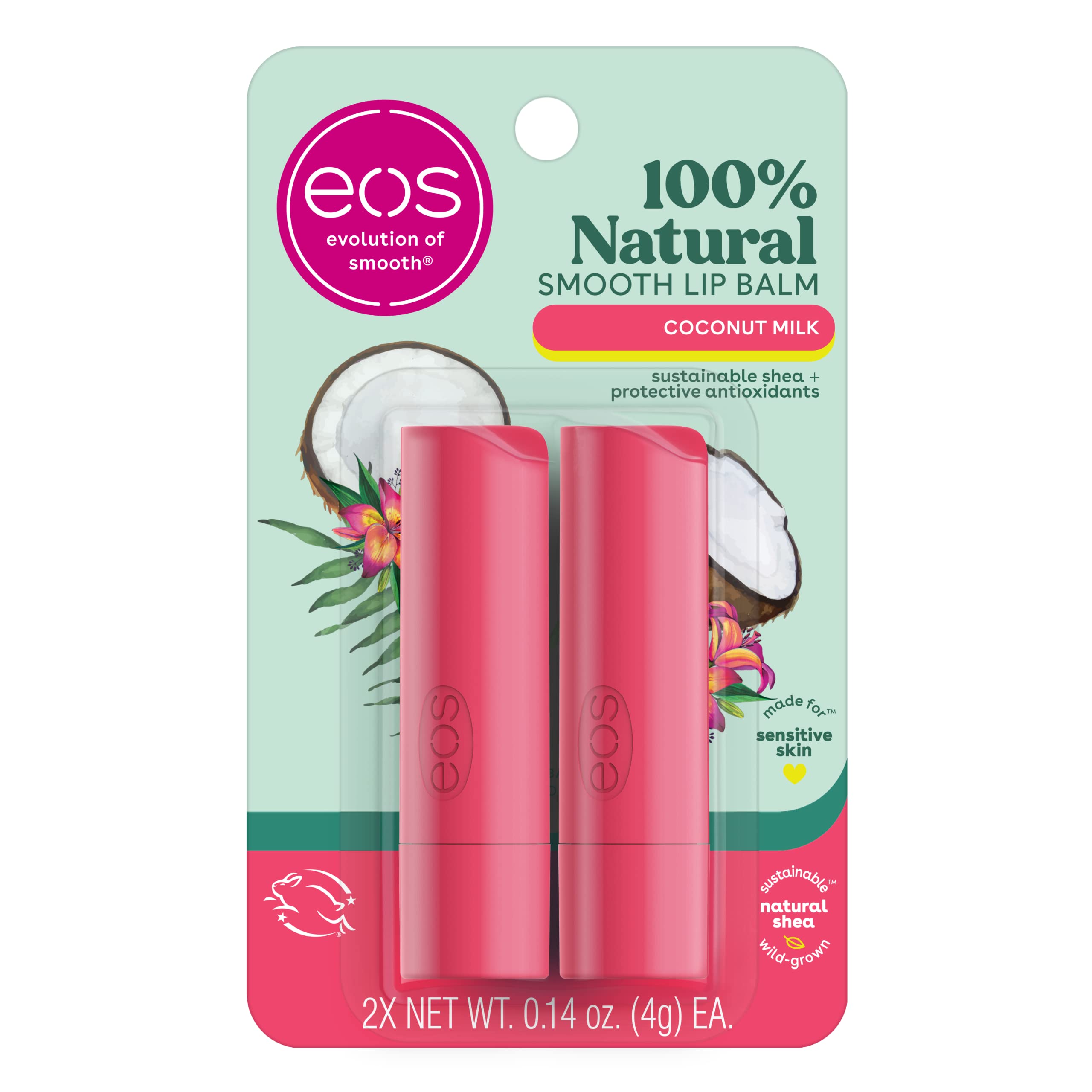 Foto 2 pulgar | Bálsamo Labial Eos Con Leche De Coco 100% Natural, 4 Ml, Humectante Para Todo El Día - Venta Internacional.