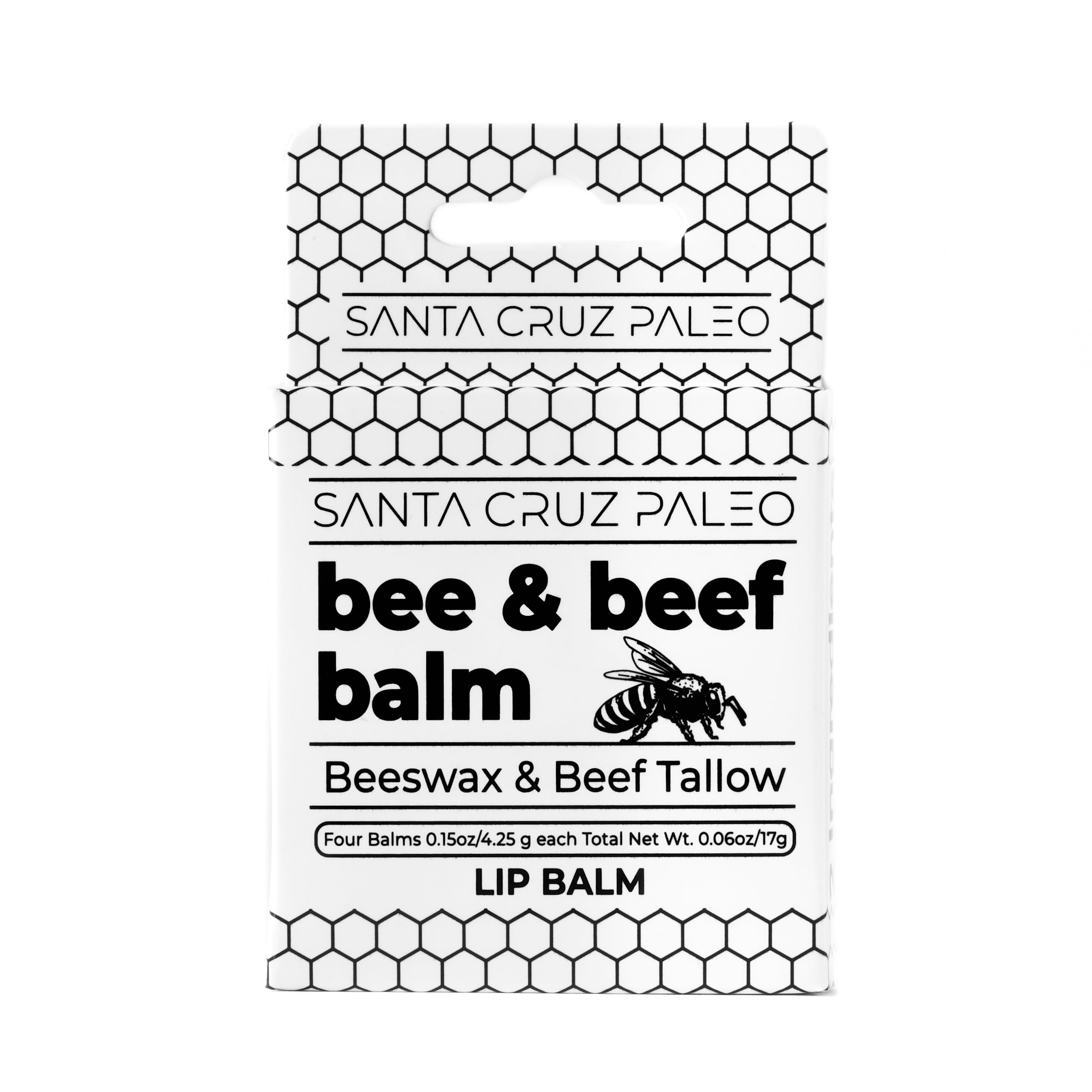 Foto 2 pulgar | Bálsamo Labial Santa Cruz Paleo, Sebo De Ternera, Cera De Abejas, Hidratante - Venta Internacional.