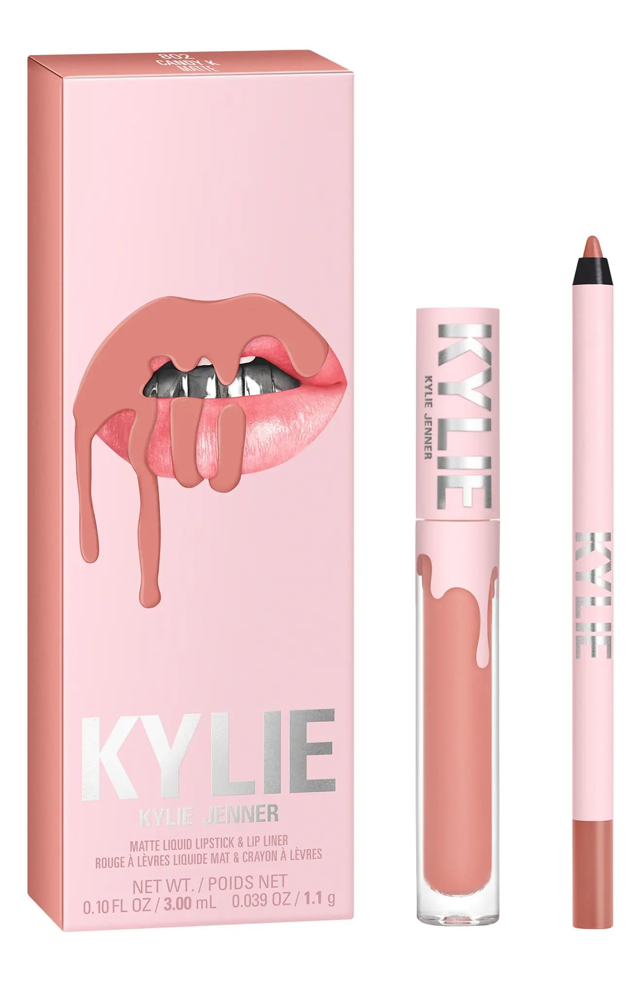 Foto 2 pulgar | Kit De Labios Kylie Cosmetics Candy K Warm Pinky Nude - Venta Internacional.