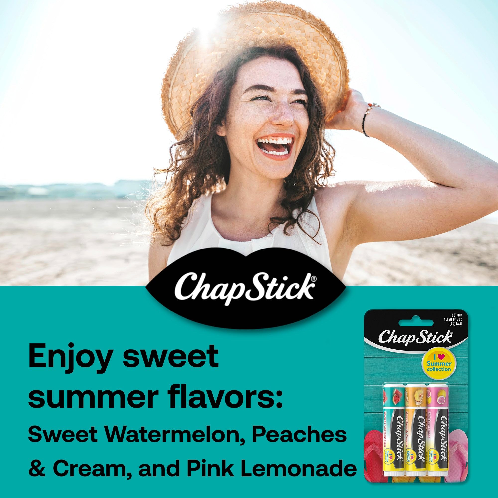 Foto 4 pulgar | Bálsamo Labial Chapstick I Love Summer, Paquete De 3 Unidades, Sandía Dulce, 4,25 Ml - Venta Internacional.
