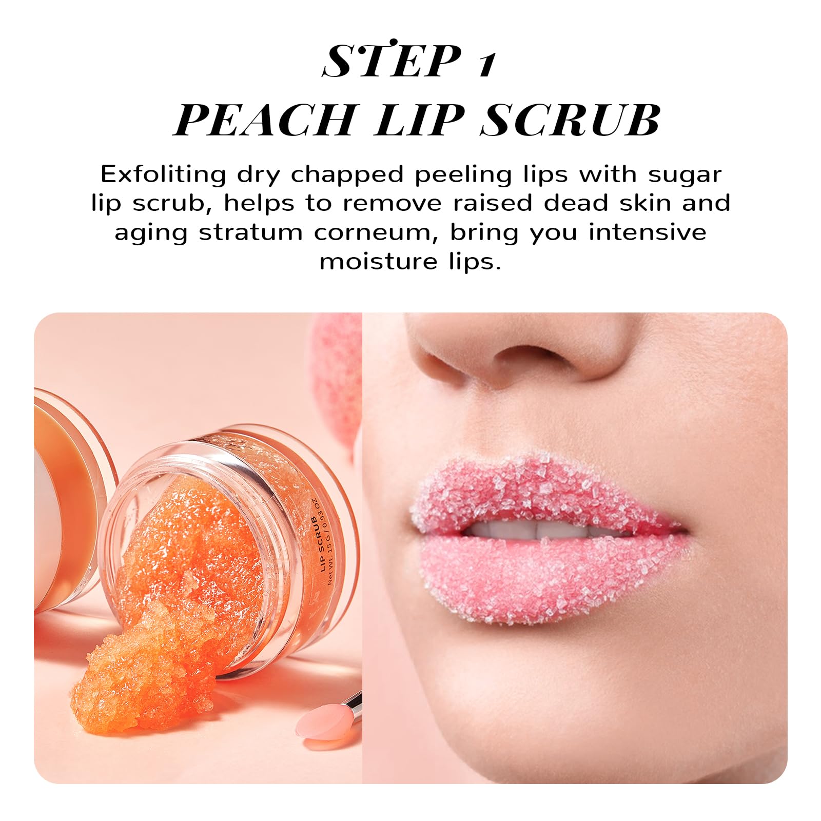 Foto 5 pulgar | Set De Mascarilla Y Exfoliante Labial Anai Rui Lip Care Kit Peach - Venta Internacional.