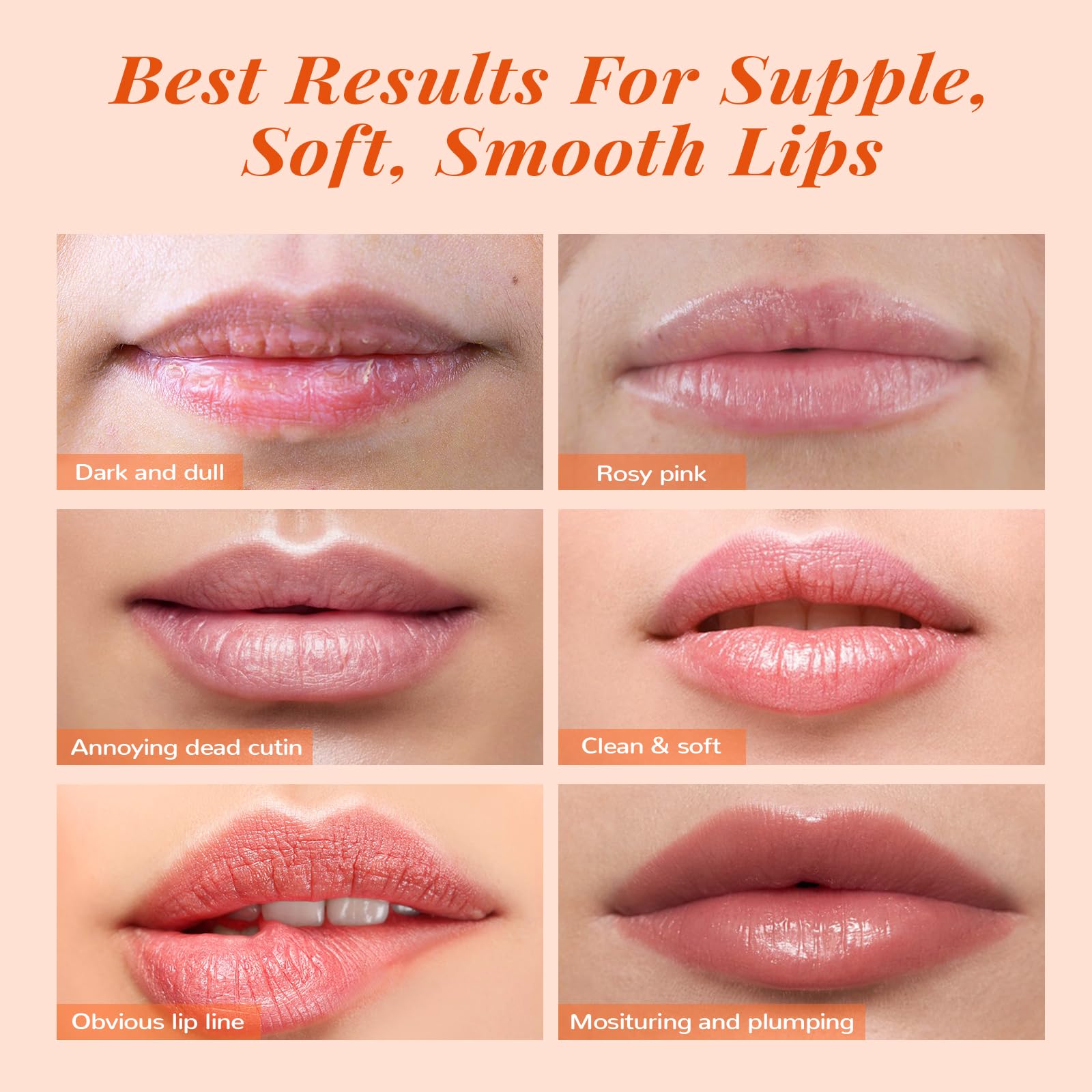 Foto 7 pulgar | Set De Mascarilla Y Exfoliante Labial Anai Rui Lip Care Kit Peach - Venta Internacional.