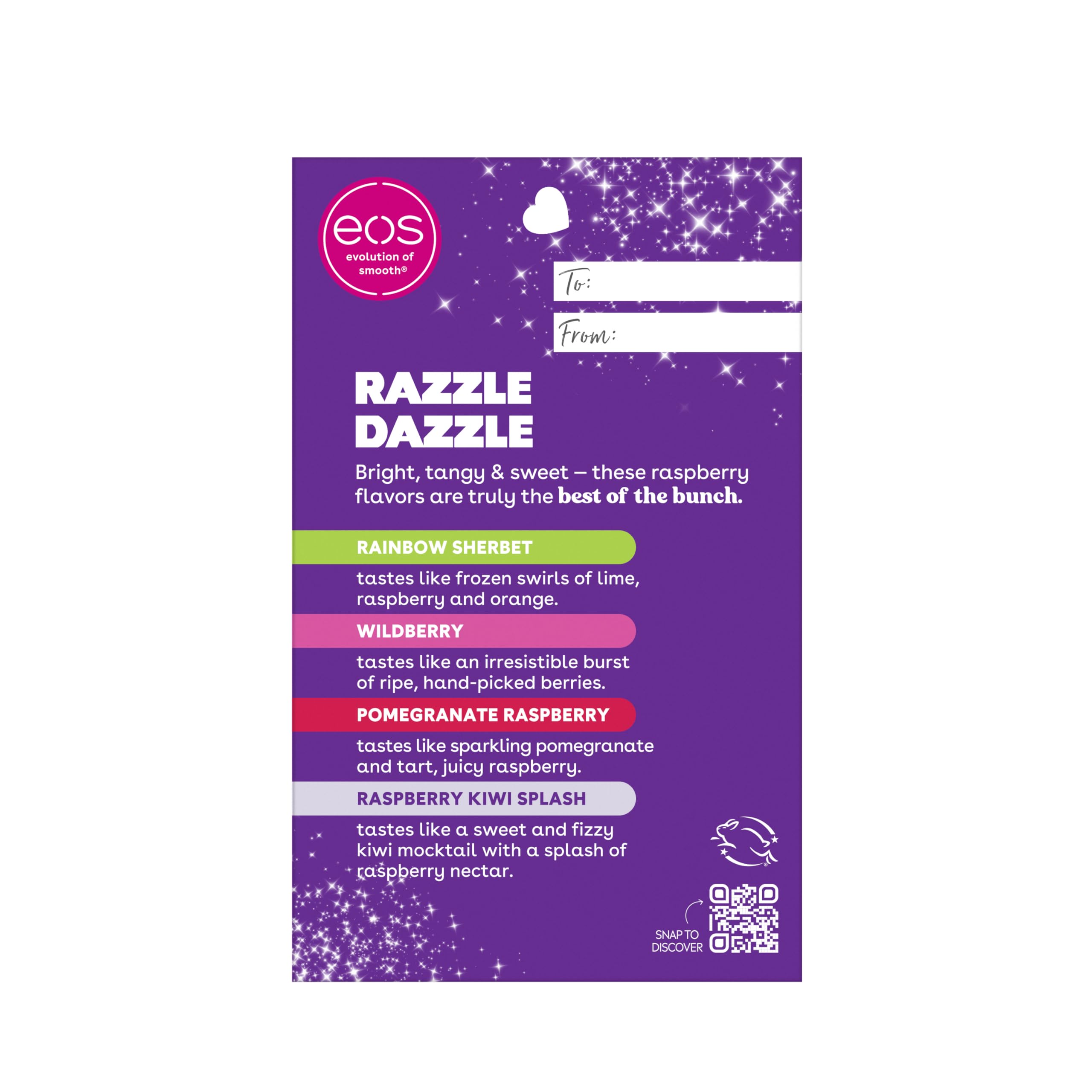 Foto 7 pulgar | Set De Regalo De Bálsamo Labial Eos Razzle Dazzle Lip Hidratator, Paquete De 4 - Venta Internacional.