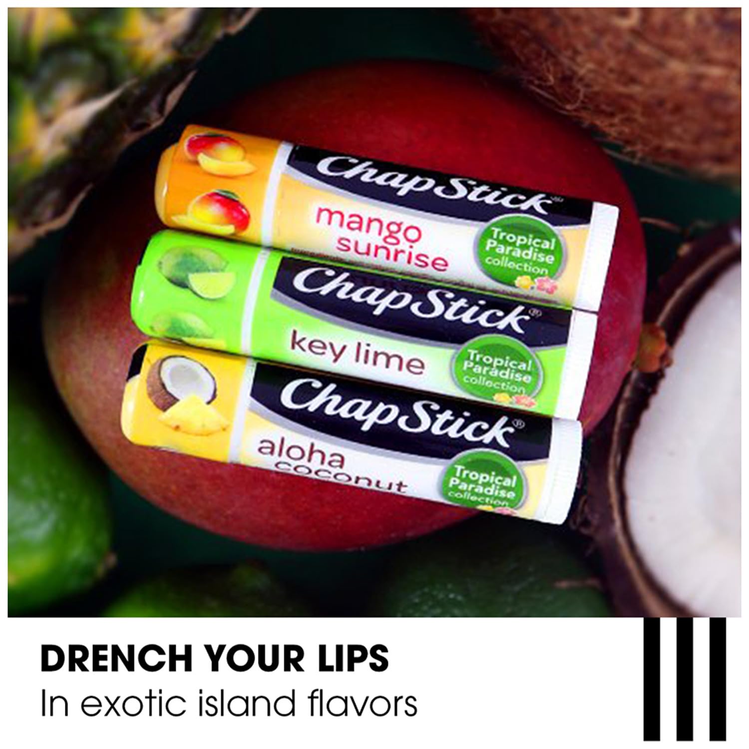 Foto 4 pulgar | Bálsamo Labial Chapstick Aloha Coconut Tropical Paradise X12 - Venta Internacional.