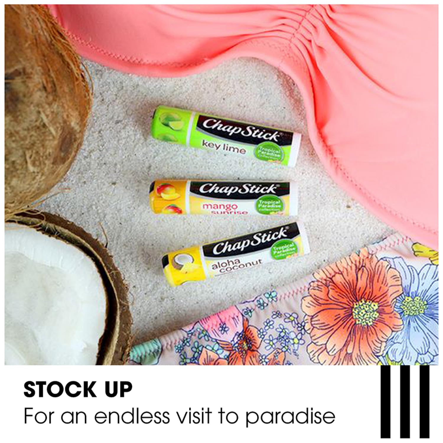 Foto 5 pulgar | Bálsamo Labial Chapstick Aloha Coconut Tropical Paradise X12 - Venta Internacional.