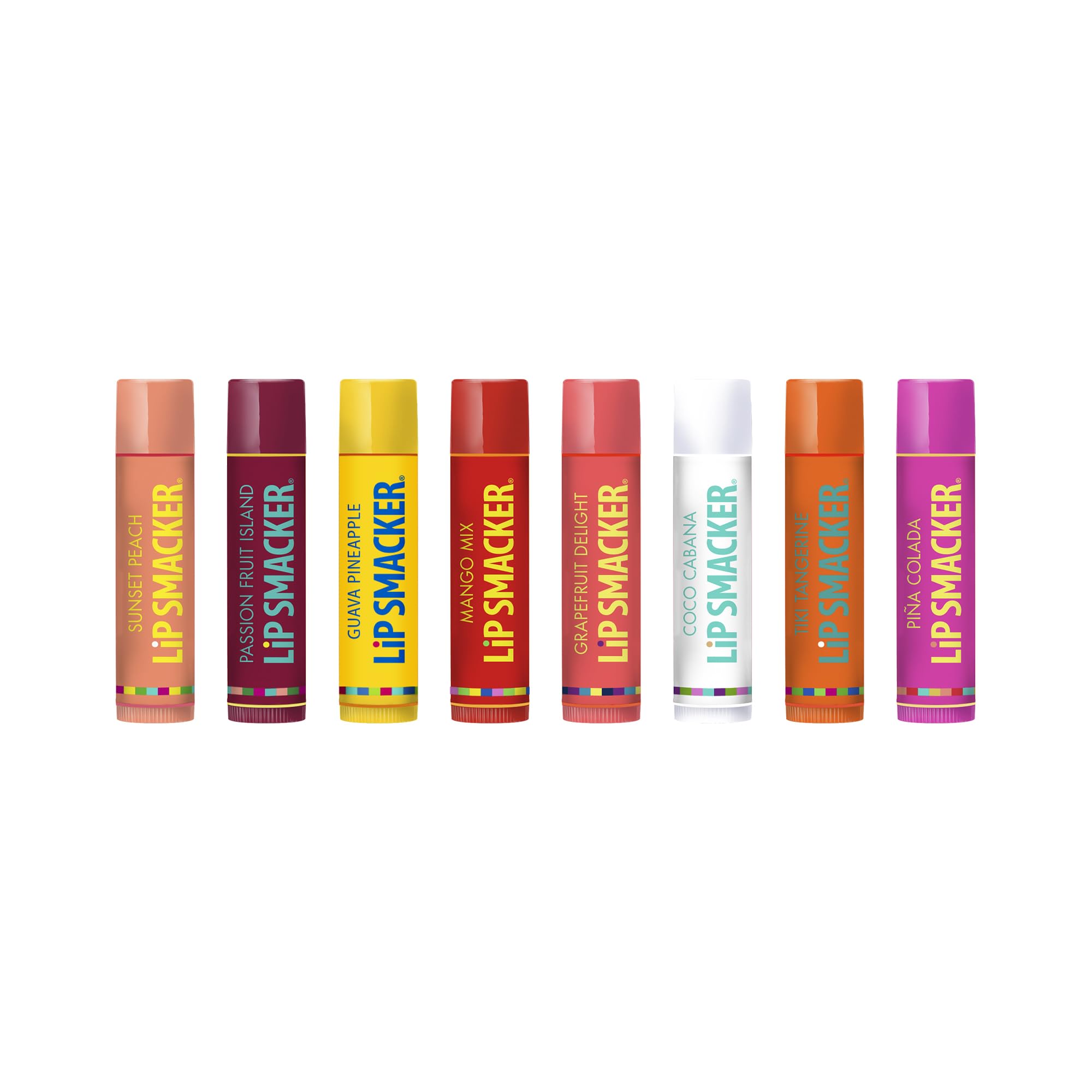 Foto 3 pulgar | Bálsamo Labial Lip Smacker Con Sabor A Fiebre Tropical, Paquete De 8 - Venta Internacional.