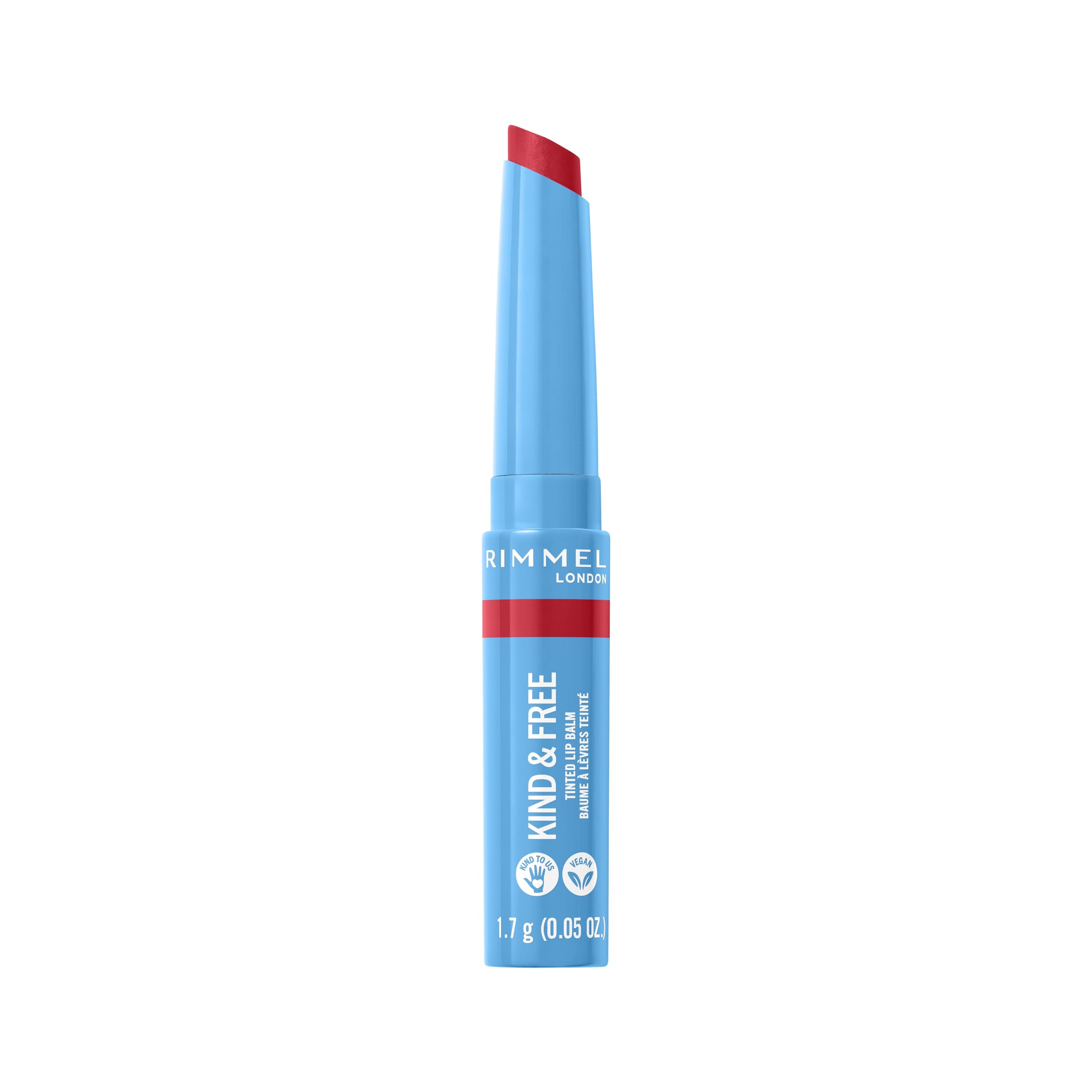 Bálsamo Labial Con Color Rimmel Kind & Free 005 Turbo Red 4 Ml - Venta Internacional.