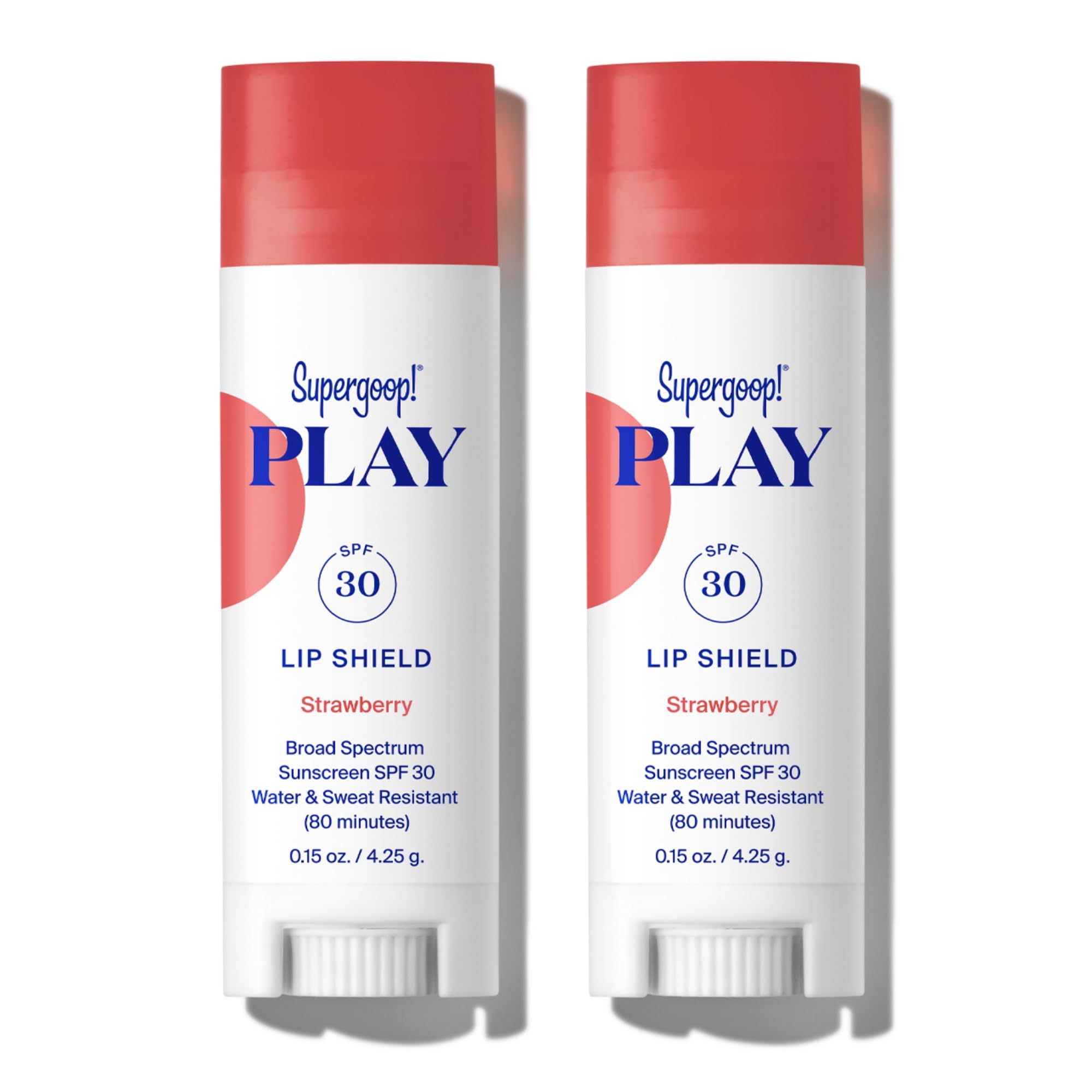 Foto 1 | Bálsamo Labial Supergoop! Protector Labial Play Spf 30, Color Fresa, Paquete De 2 - Venta Internacional.