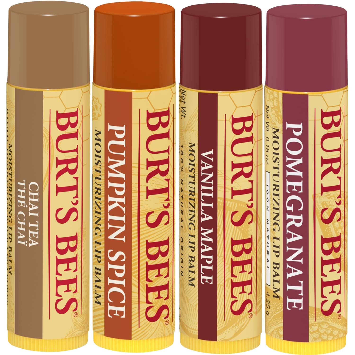 Foto 6 | Bálsamo Labial Burt's Bees Winter Variety Pack De 4 X 4,25 Ml De Té Chai - Venta Internacional.