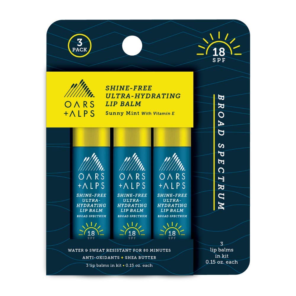 Foto 2 pulgar | Bálsamo Labial Y Protector Solar Spf 18 Oars + Alps Shine Free, Paquete De 3 - Venta Internacional.