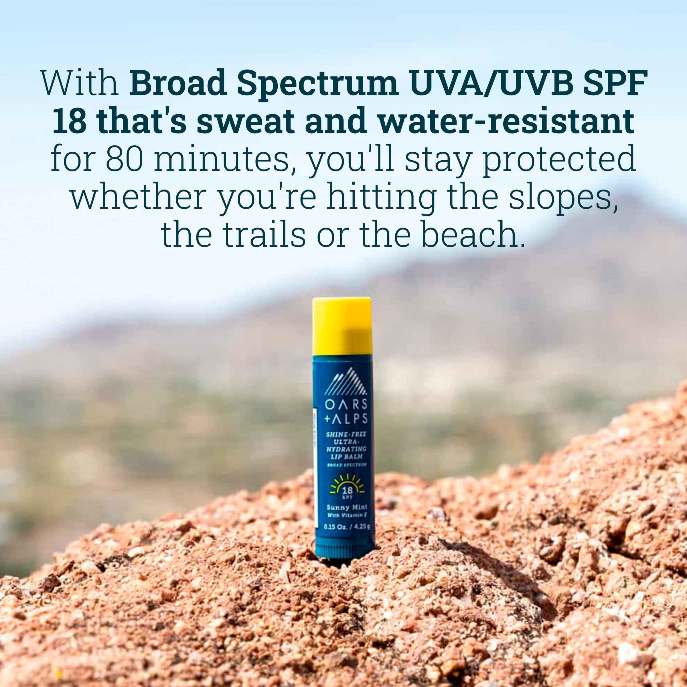 Foto 2 | Bálsamo Labial Y Protector Solar Spf 18 Oars + Alps Shine Free, Paquete De 3 - Venta Internacional.
