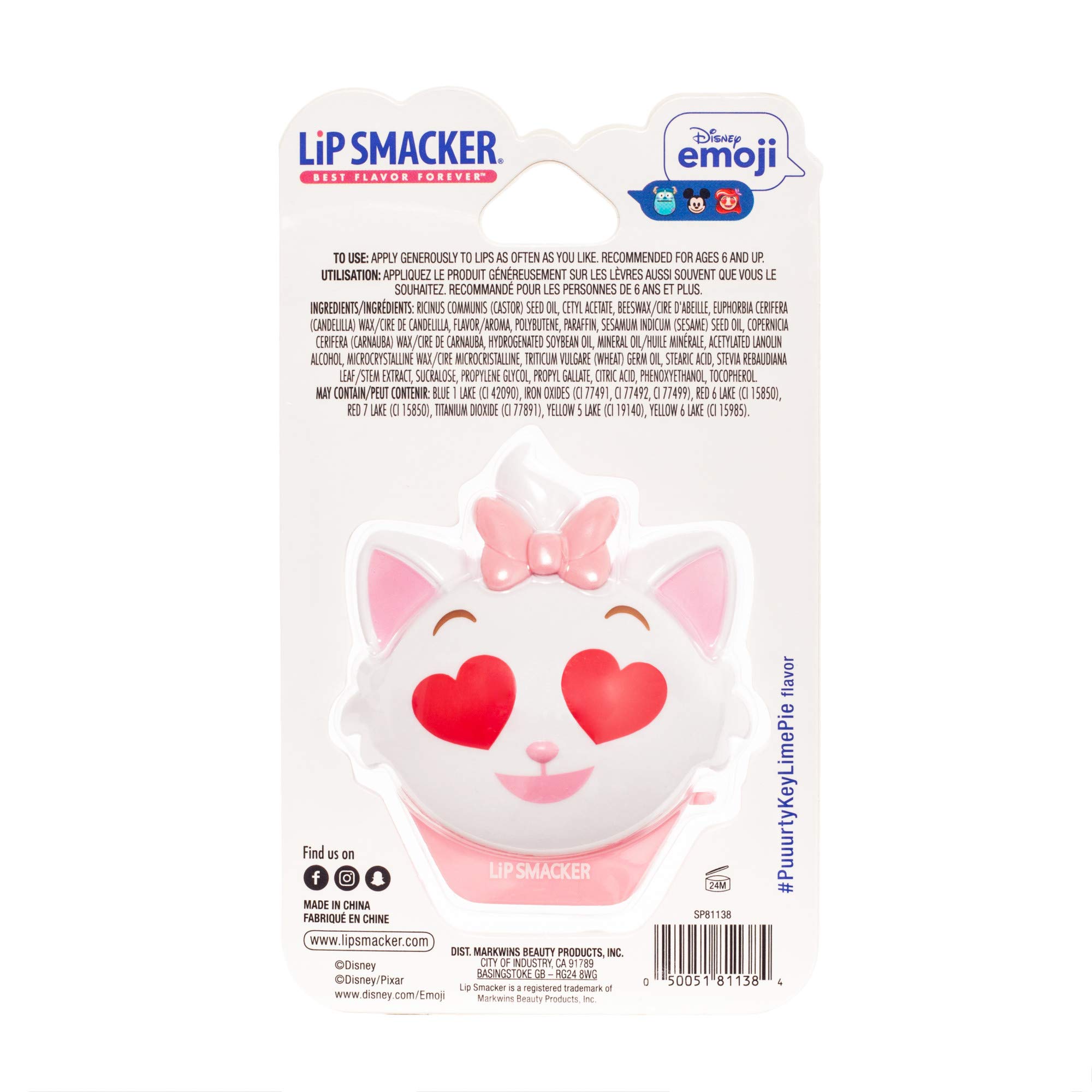 Foto 3 pulgar | Bálsamo Labial Lip Smacker Disney The Aristocats Marie Emoji Flip - Venta Internacional.