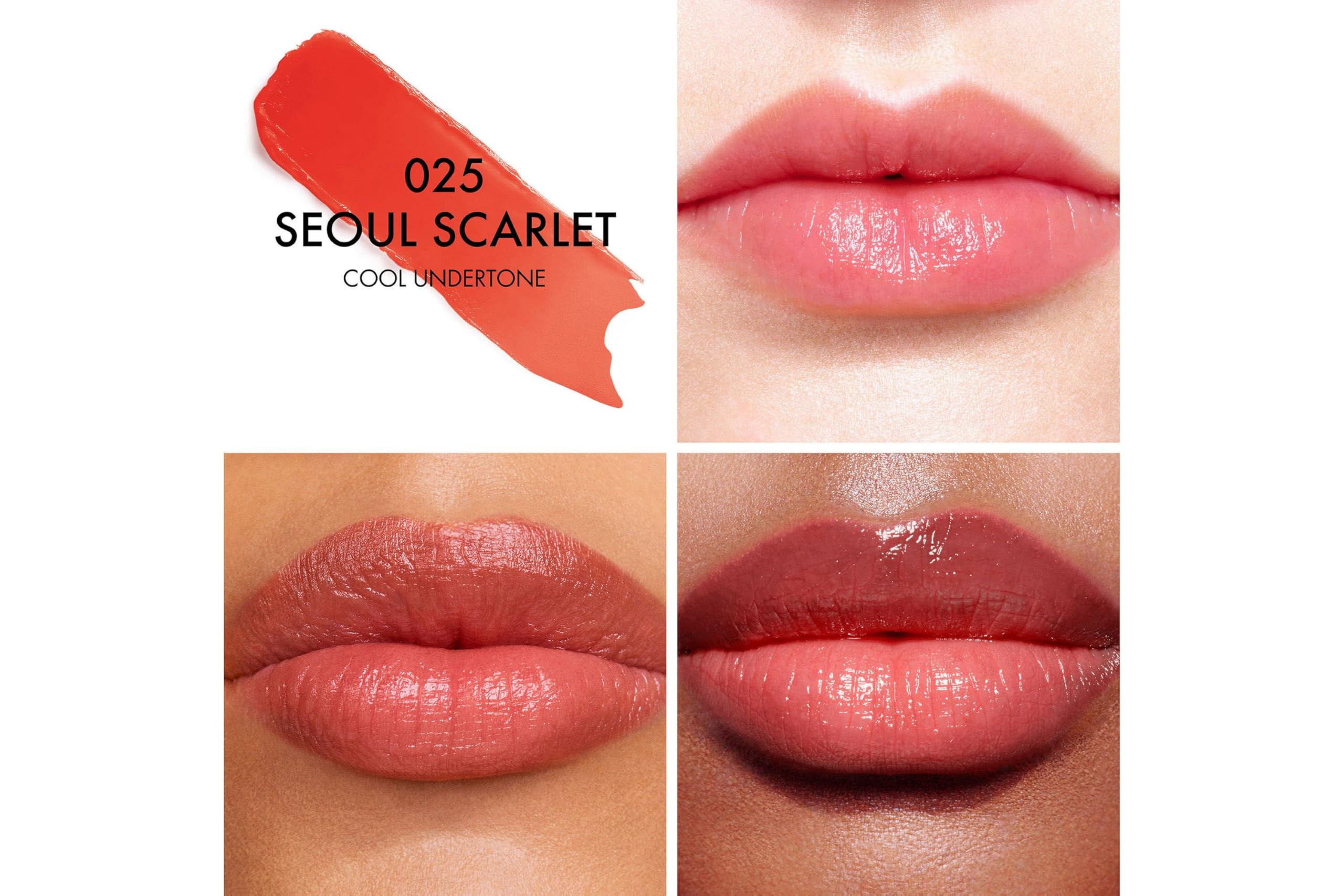Foto 4 pulgar | Bálsamo Labial Dior Addict Natural Glow Spf 10 3,2 Ml 025 Seoul Scarlet - Venta Internacional.
