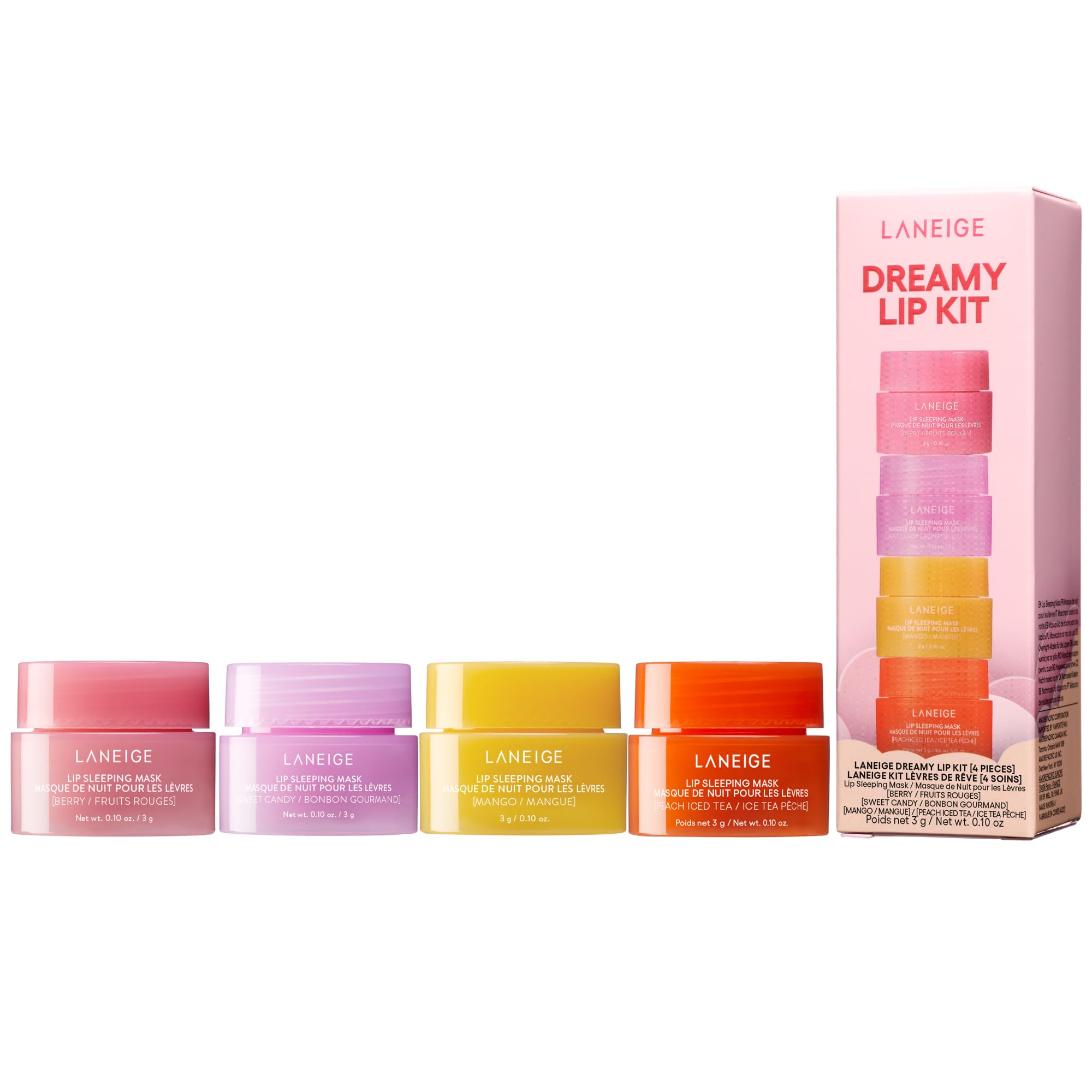 Foto 2 pulgar | Set De Mascarillas Para Dormir Para Labios Laneige Dreamy Lip Kit Con 4 Sabores - Venta Internacional.