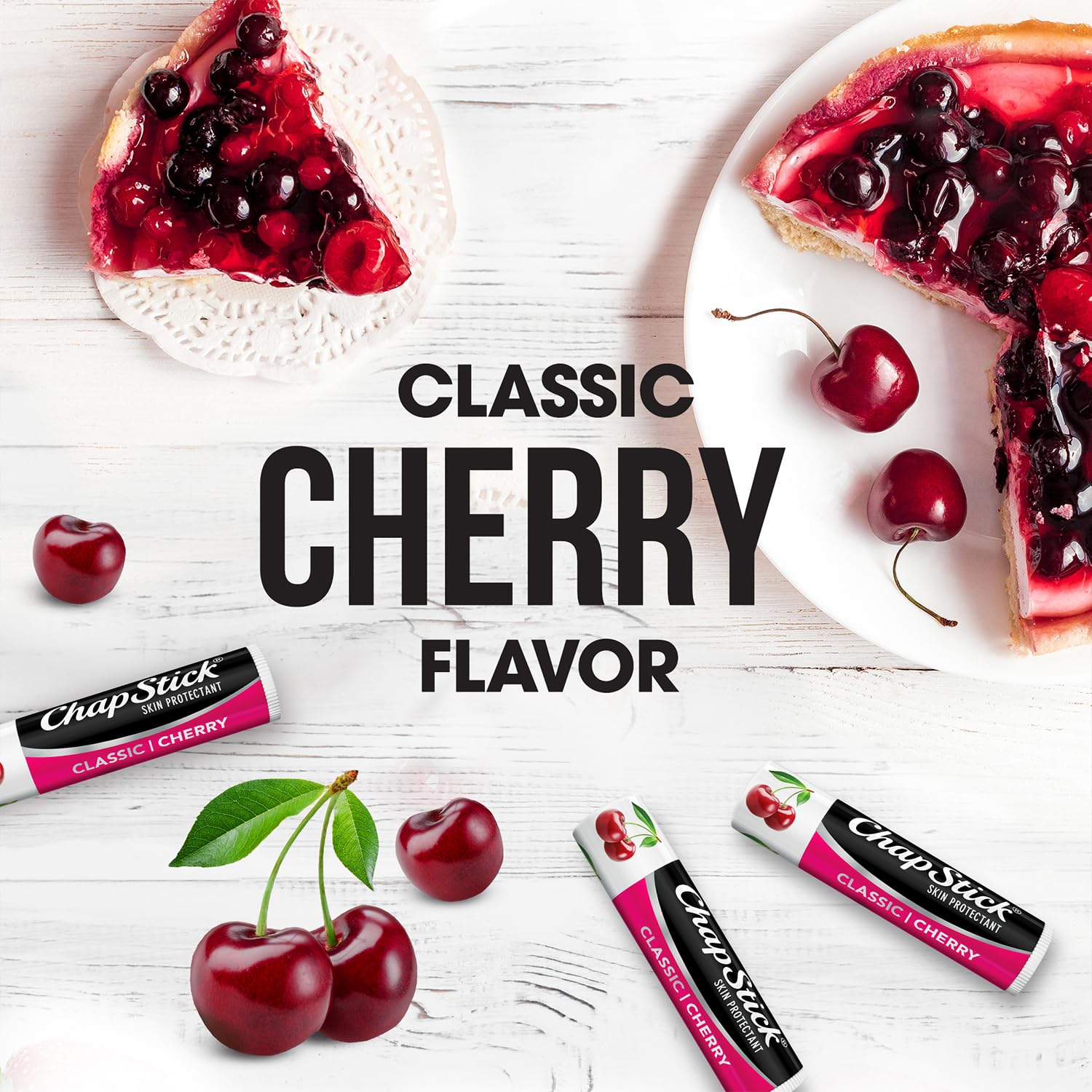 Foto 4 pulgar | Bálsamo Labial Chapstick Bulk Cherry, Humectante Afrutado, 24 Unidades - Venta Internacional.