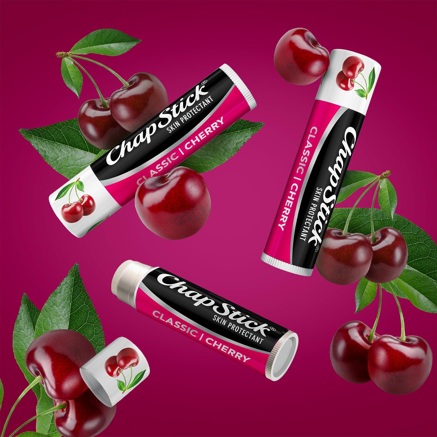 Foto 6 pulgar | Bálsamo Labial Chapstick Bulk Cherry, Humectante Afrutado, 24 Unidades - Venta Internacional.