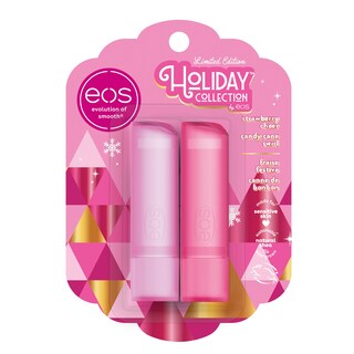 Foto 1 | Bálsamo Labial Eos Holiday Strawberry Cheer & Candy Cane Swirl, 4 Ml X 2 - Venta Internacional.
