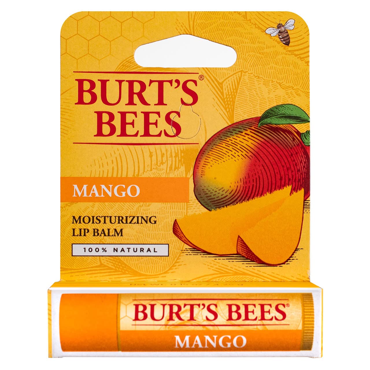 Bálsamo Labial Burt's Bees Hidratante Mango, Paquete De 4 - Venta Internacional.