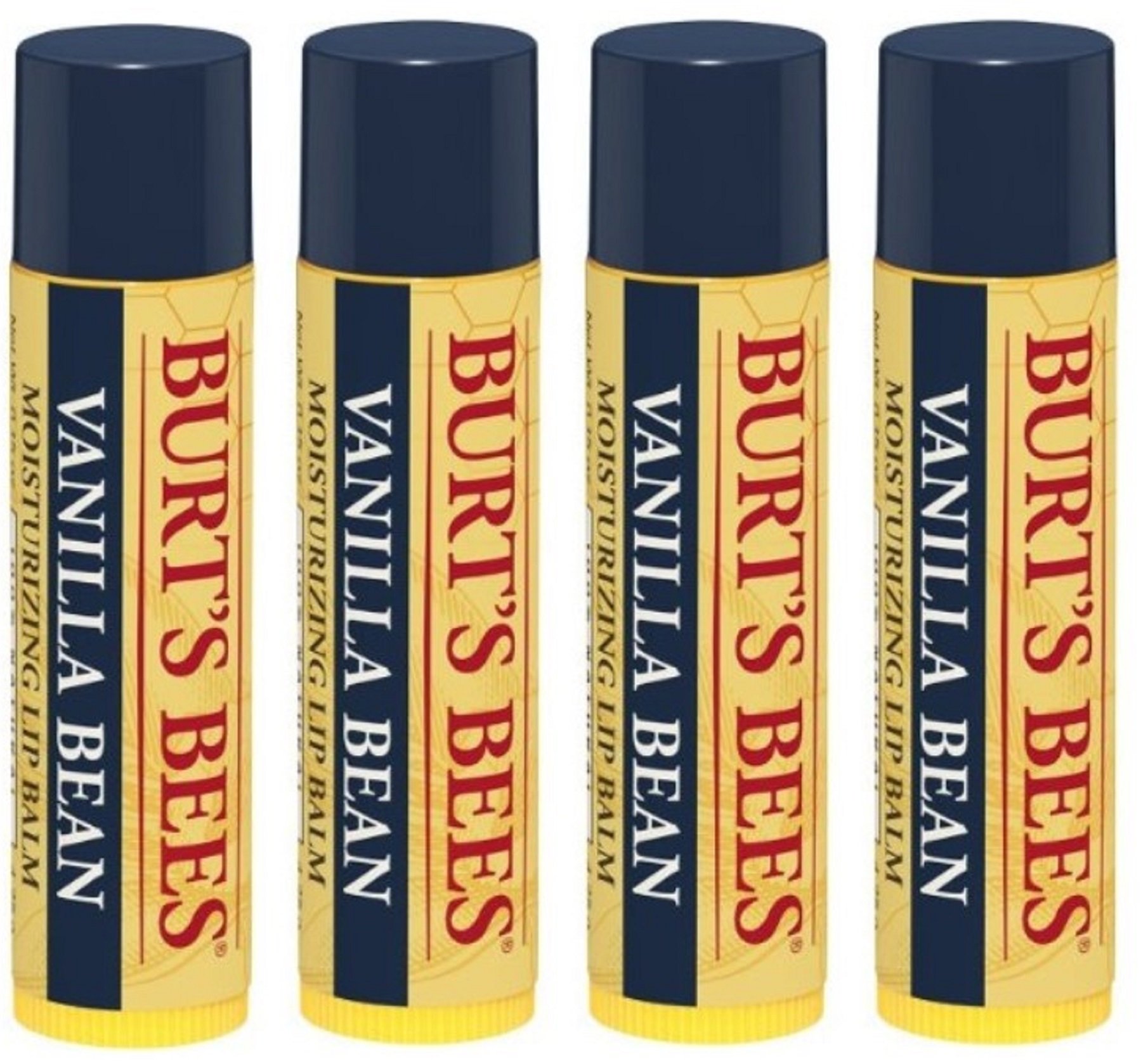 Bálsamo Labial Burt's Bees Vanilla Bees, Paquete De 4 - Venta Internacional.