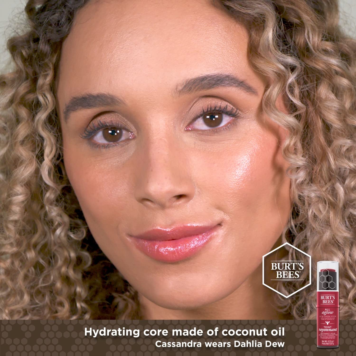 Foto 4 | Barra Para Labios Y Mejillas Burt's Bees All Aglow Dahlia Dew, 9 Ml - Venta Internacional.