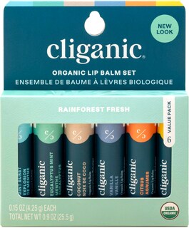 Foto 1 | Set De Bálsamo Labial Cliganic Usda Organic, 6 Sabores, 100% Natural - Venta Internacional.