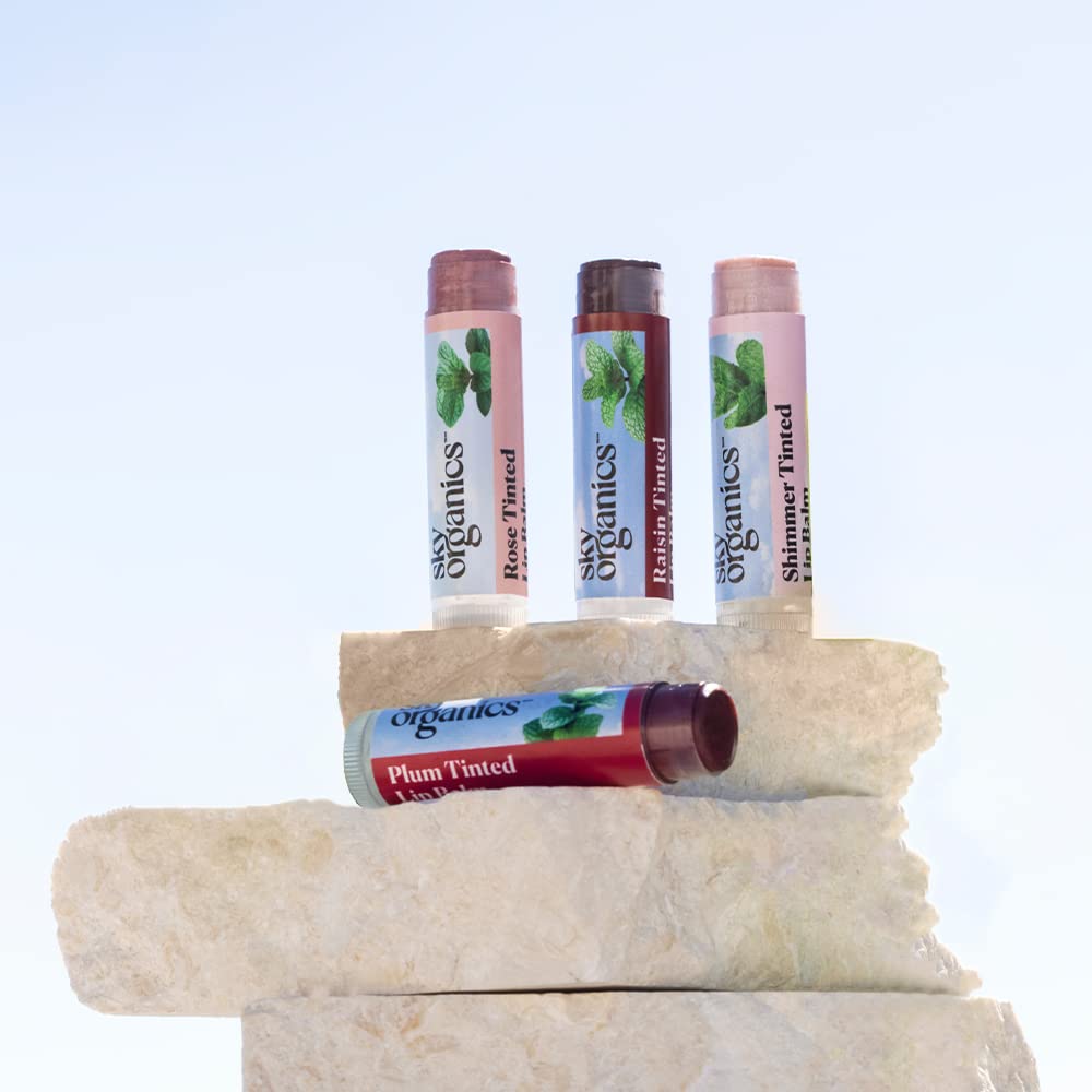 Foto 8 pulgar | Bálsamos Labiales Tintados Sky Organics Con Cera De Abejas Y Aceites Vegetales, Paquete De 4 - Venta Internacional.
