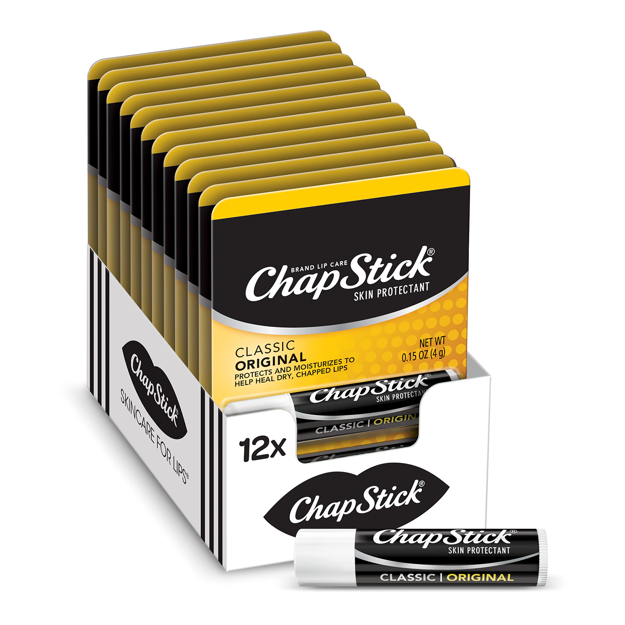 Bálsamo Labial Chapstick Classic Original  4 25 Ml (paquete De 12) - Venta Internacional.