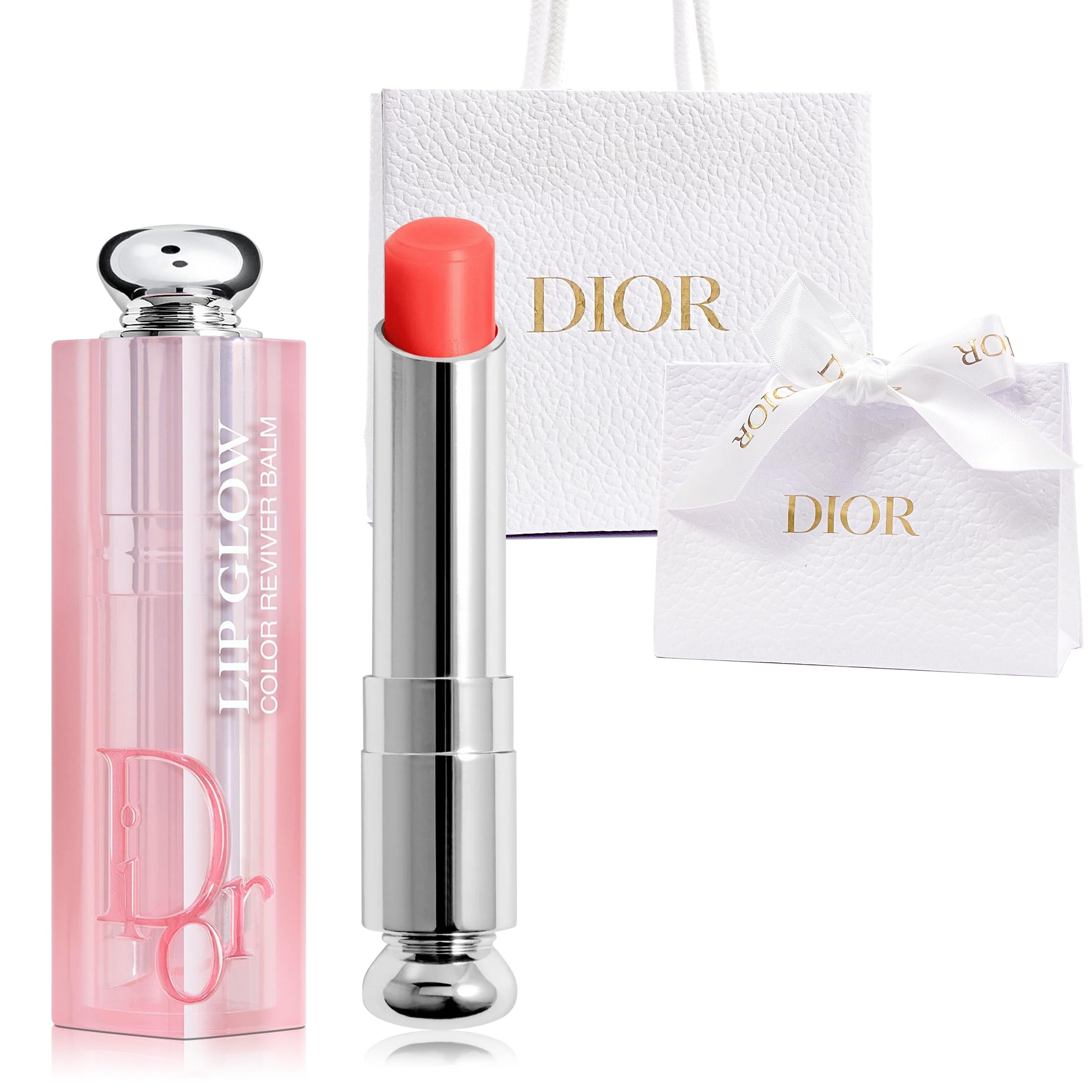 Bálsamo Labial Dior Addict Lip Glow Reviving #061 Poppy Coral  3 Ml - Venta Internacional.