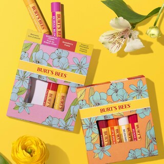 Foto 3 | Set De Bálsamo Labial Burt's Bees In Full Bloom Original Bees Wax Paquete De 4 - Venta Internacional.