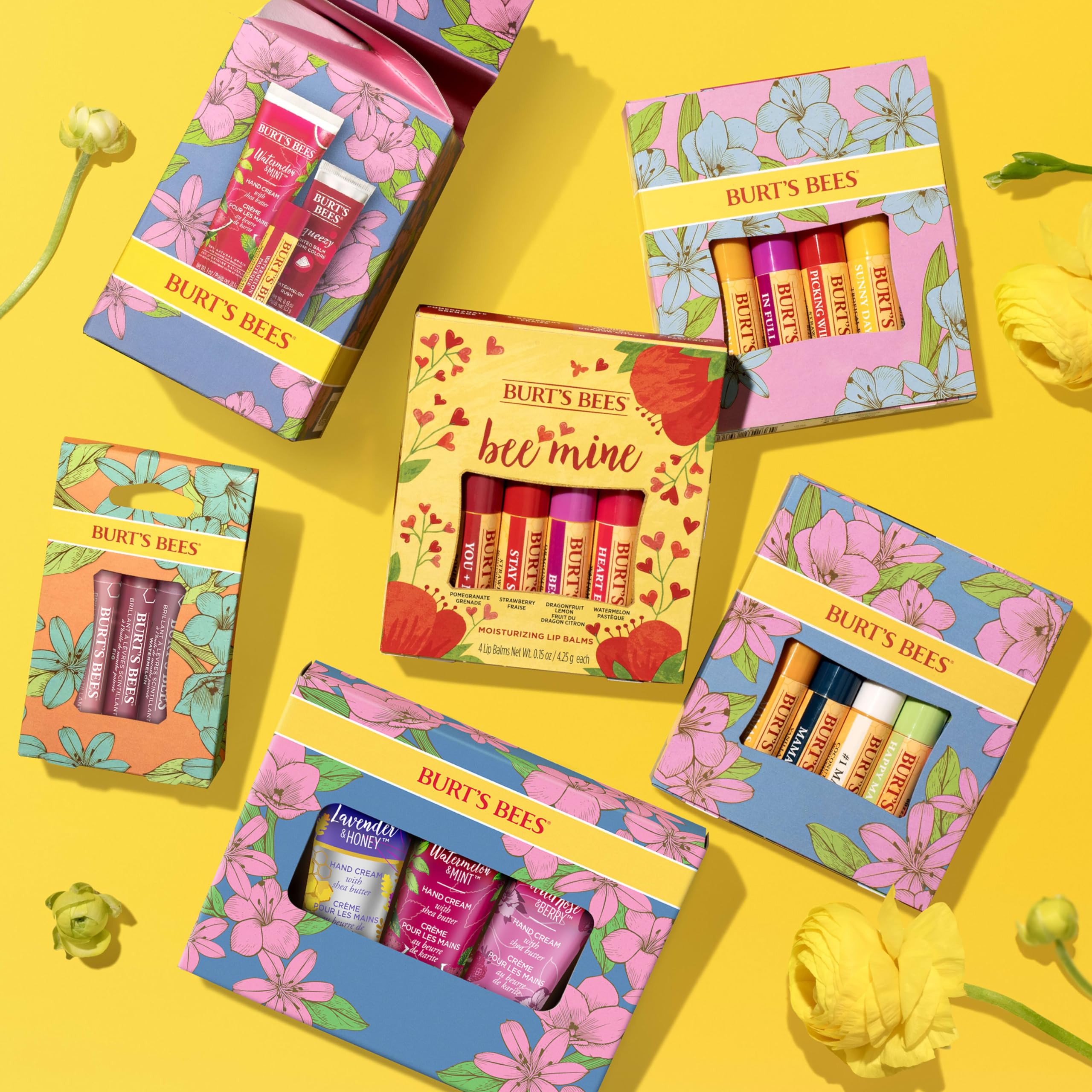 Foto 8 pulgar | Set De Bálsamo Labial Burt's Bees In Full Bloom Original Bees Wax  Paquete De 4 - Venta Internacional.