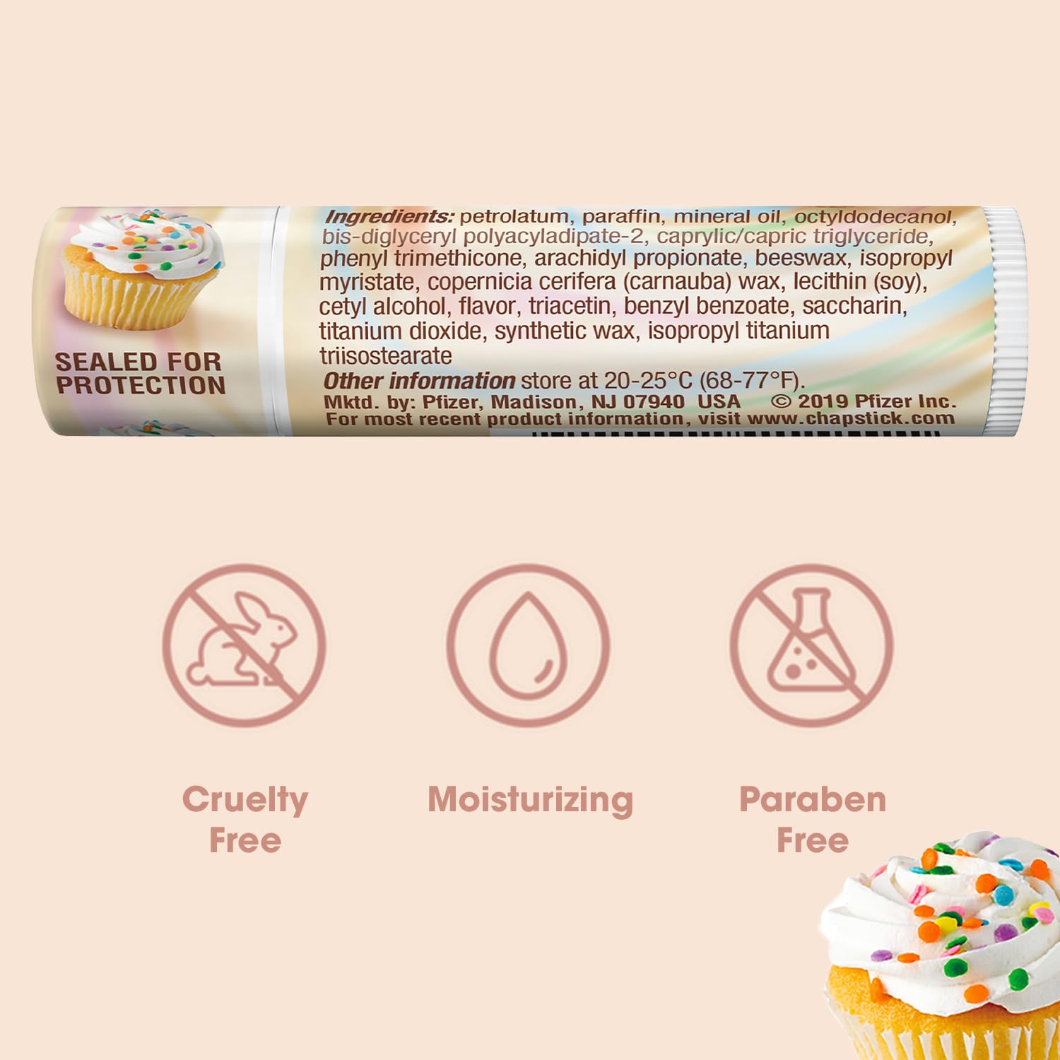Foto 2 | Relleno De Masa Para Tartas Chapstick Para Bálsamo Labial  Paquete De 12 - Venta Internacional.