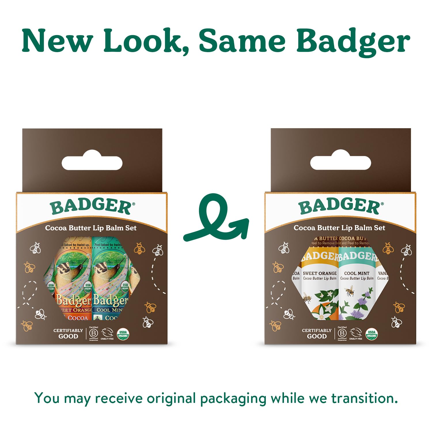 Foto 4 pulgar | Set De Bálsamo Labial Badger  Manteca De Cacao Orgánica De Comercio Justo  Paquete De 4 - Venta Internacional.