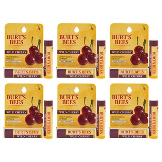 Foto 1 | Bálsamo Labial Hidratante Burts Bees Wild Cherry Paquete De 6 - Venta Internacional.